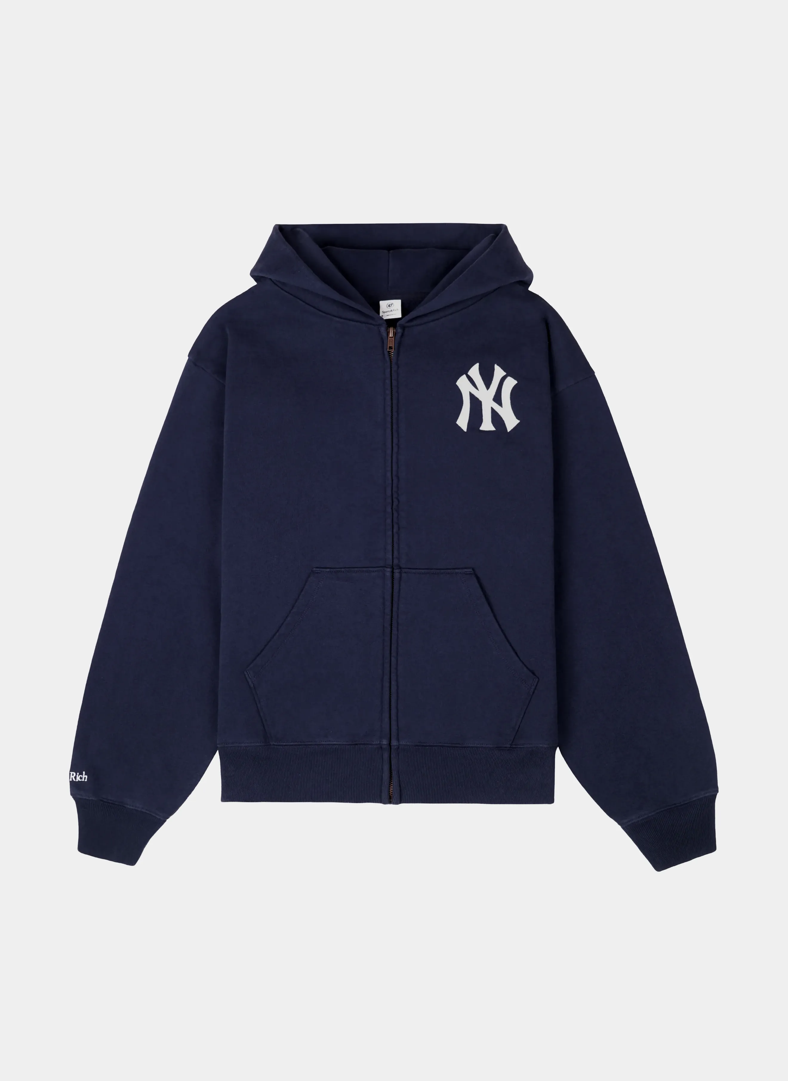 Худи на молнии Heritage Yankees Serif Zip Hoodie Dark Navy