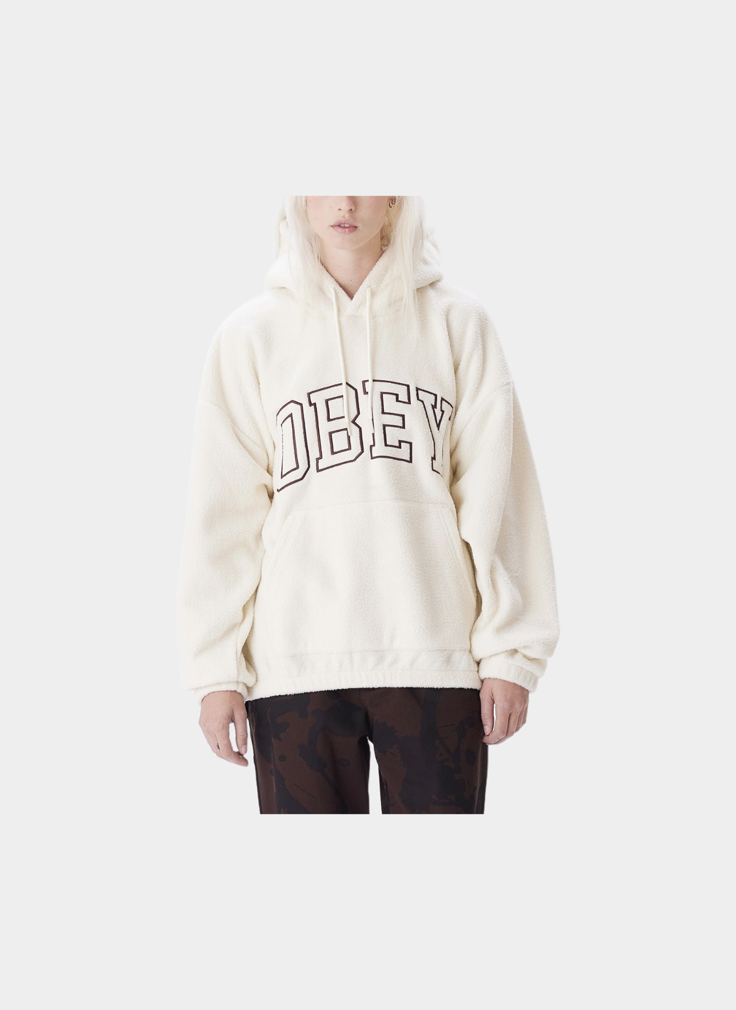 Худи женский ‘OBEY COLLEGIATE HOOD’ Unbleached