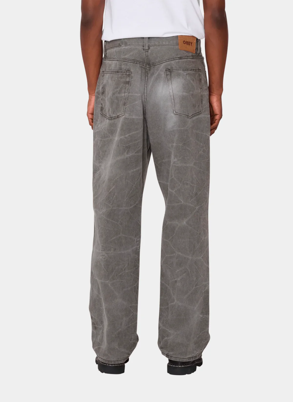 Джинсы Classic Wrinkle Baggy Denim Black Olive Wrinkle Wash