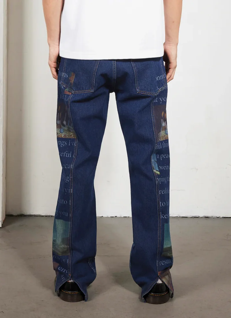 Джинсы Connection Straight Leg Jeans  Washed Indigo