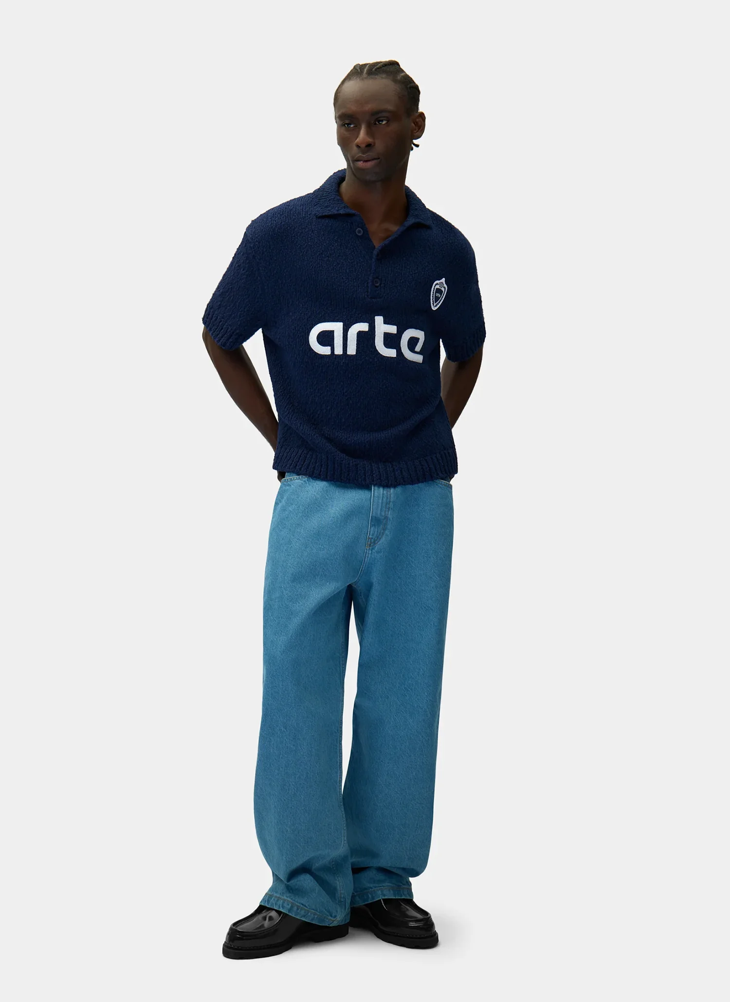 Поло Football Knit Blue