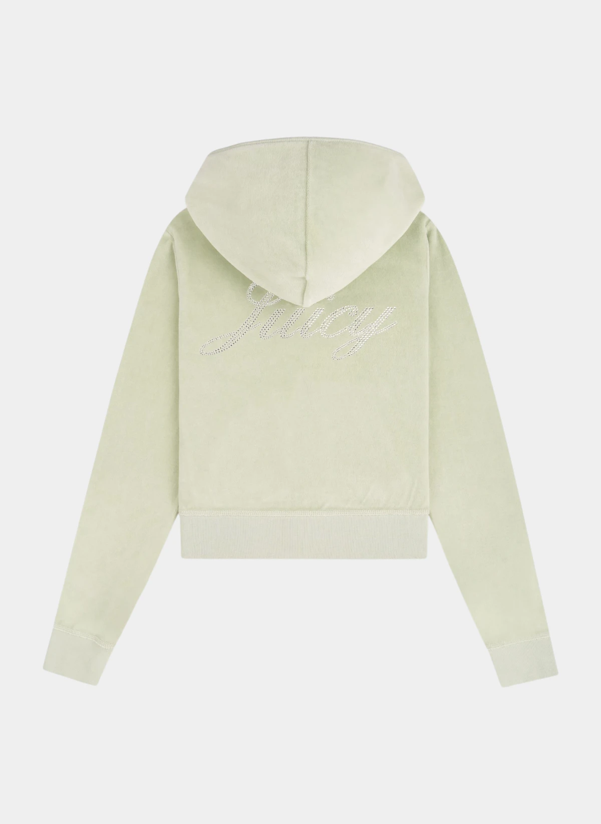 Худи на молнии Juicy Script Velour Zip Hoodie Sage