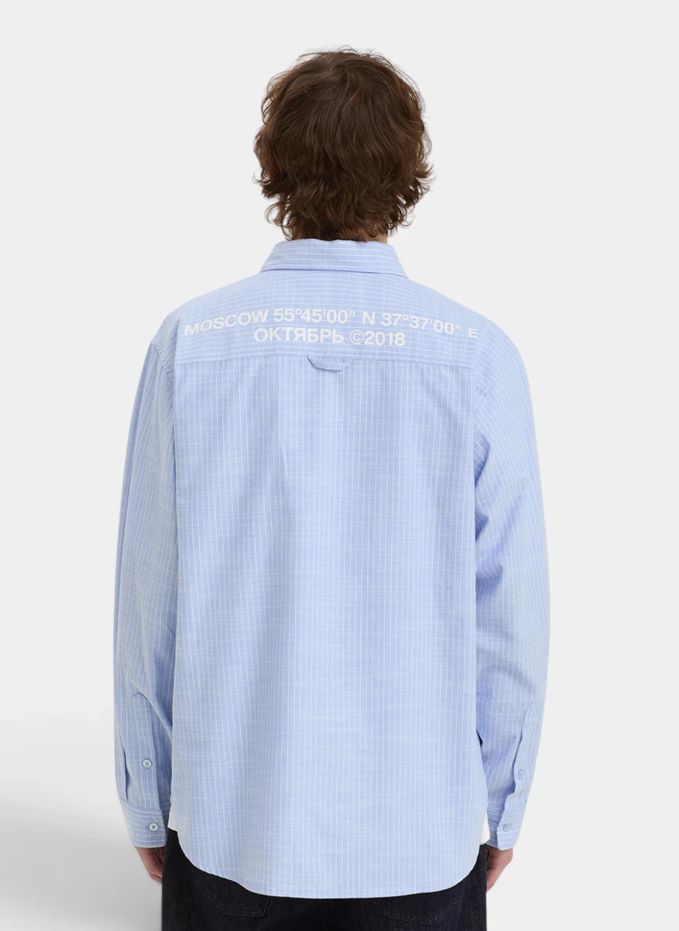 Рубашка Stripe Oxford Shirt Blue Stripe