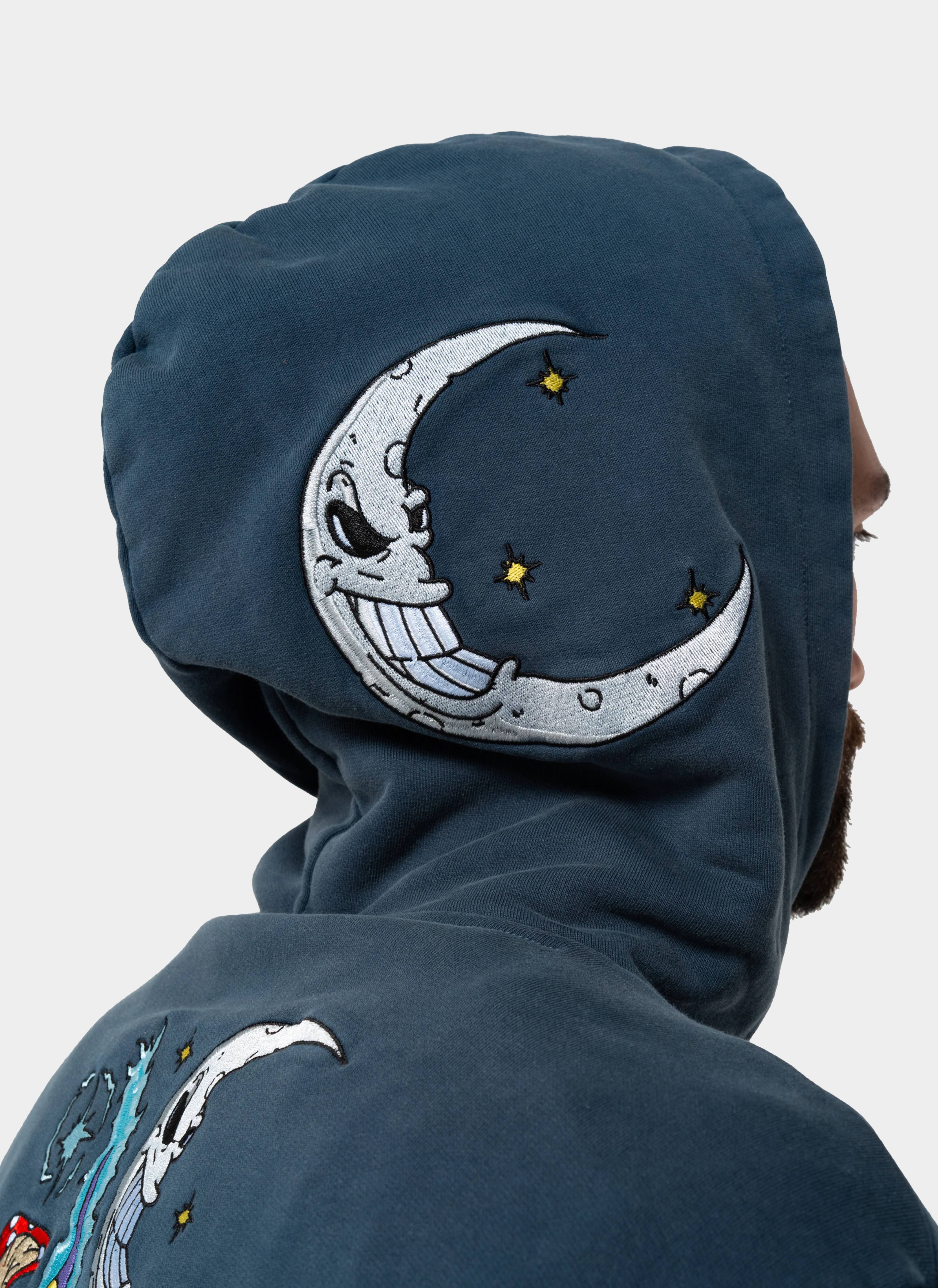 Худи Oracle Double Hood Hoodie Navy Mineral Wash