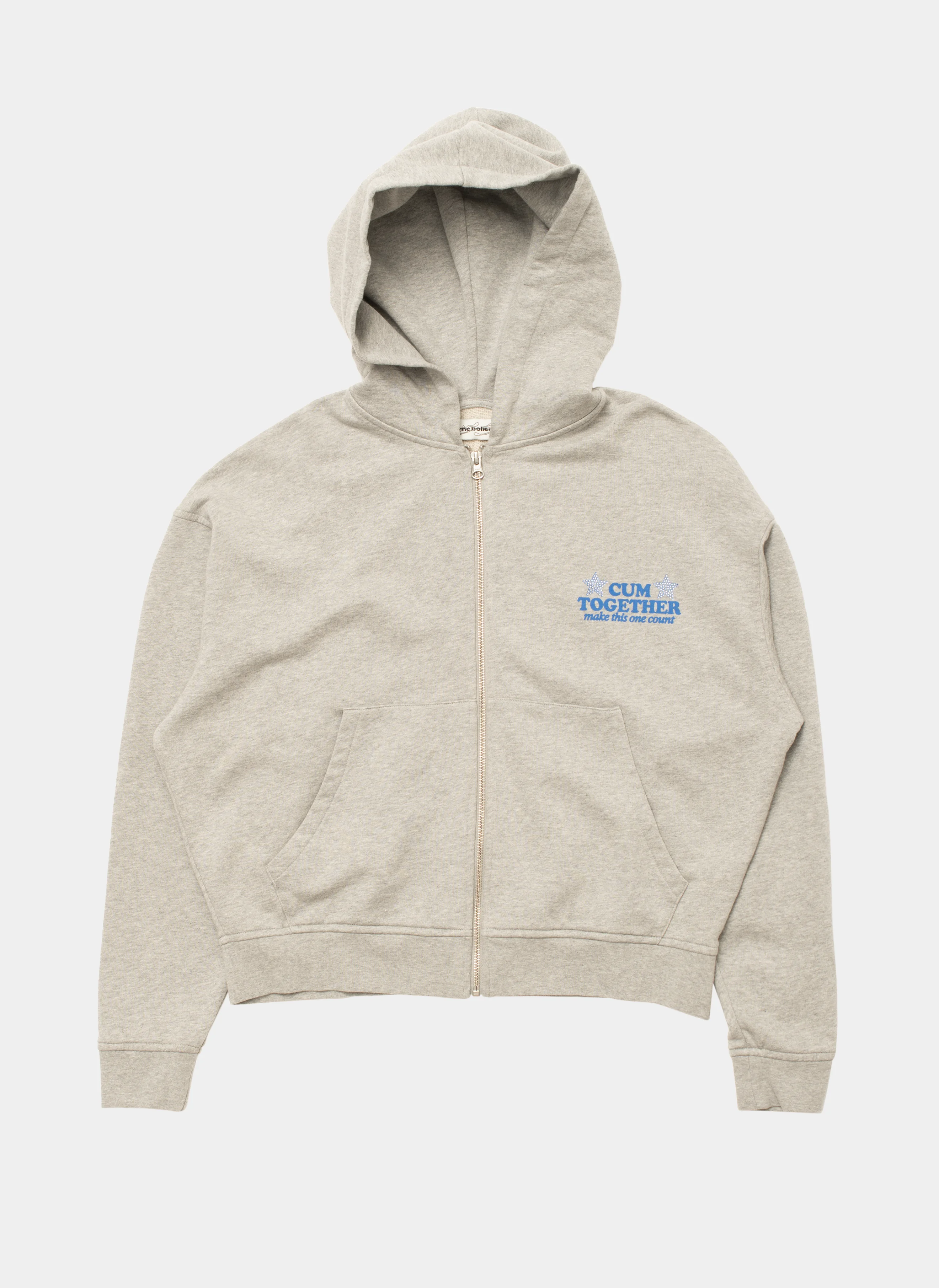 Худи  на молнии Cum-munity Values Zip Hoodie Melange Grey