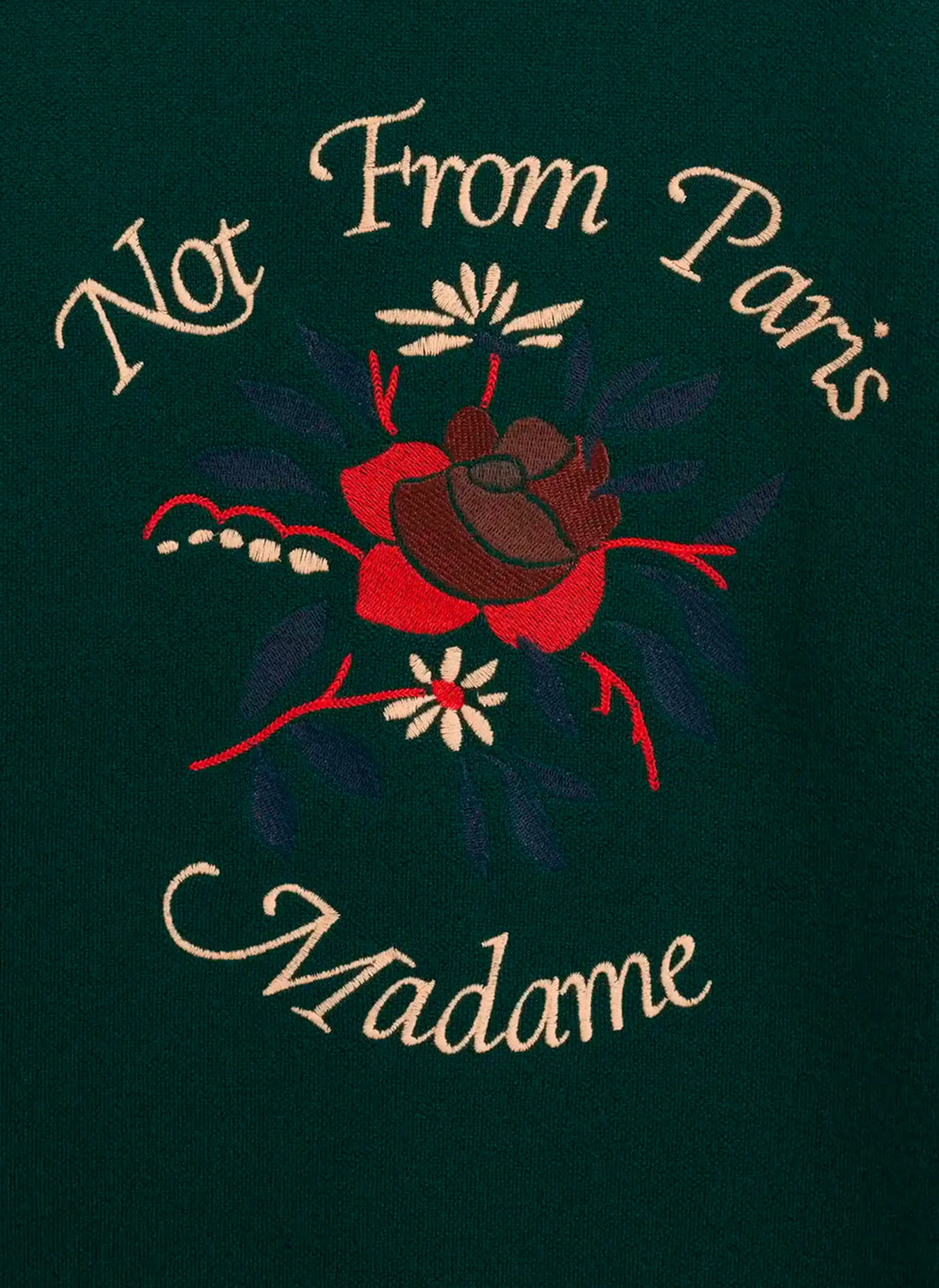 Свитер Le Maille Slogan Fleurs