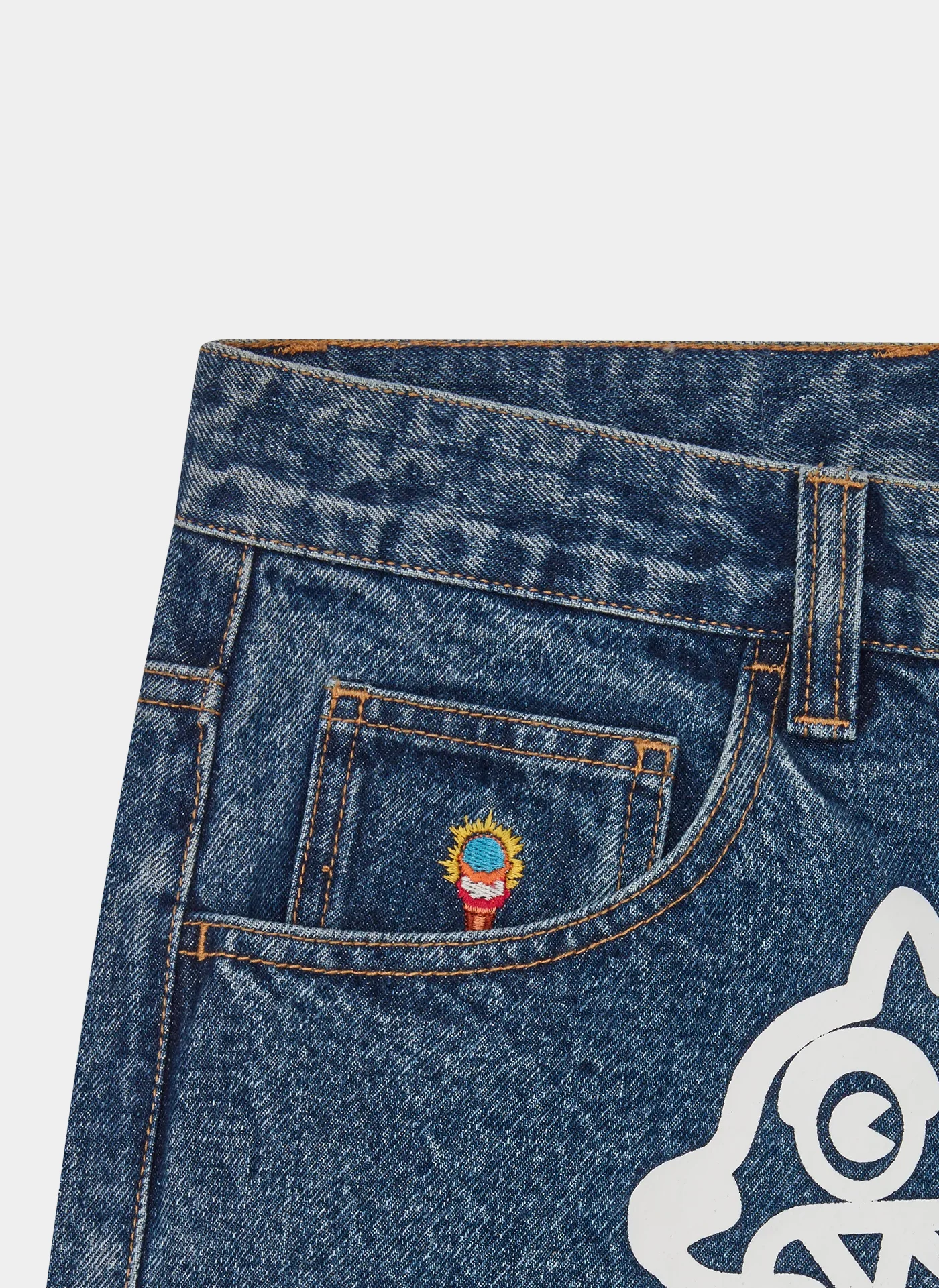 Джинсы Running Dog Triple Scoop Denim Pant Mid Wash Blue