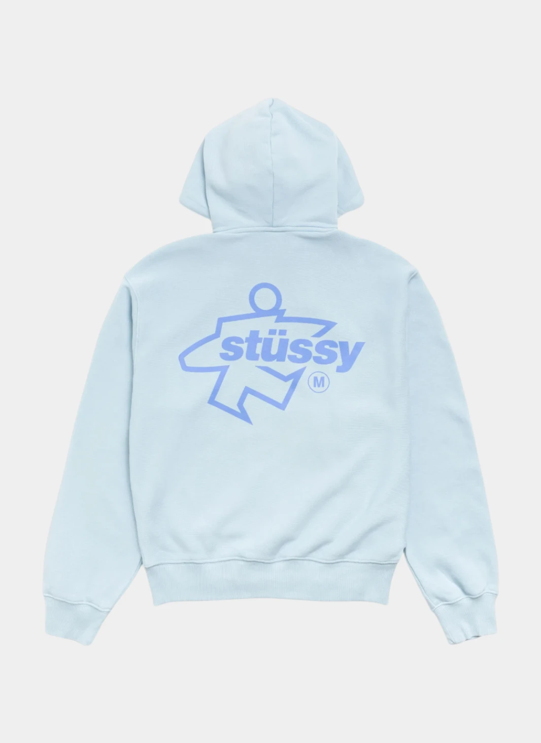 Худи на молнии Surf Size Gar. Dyed Zip Hood Sky Blue