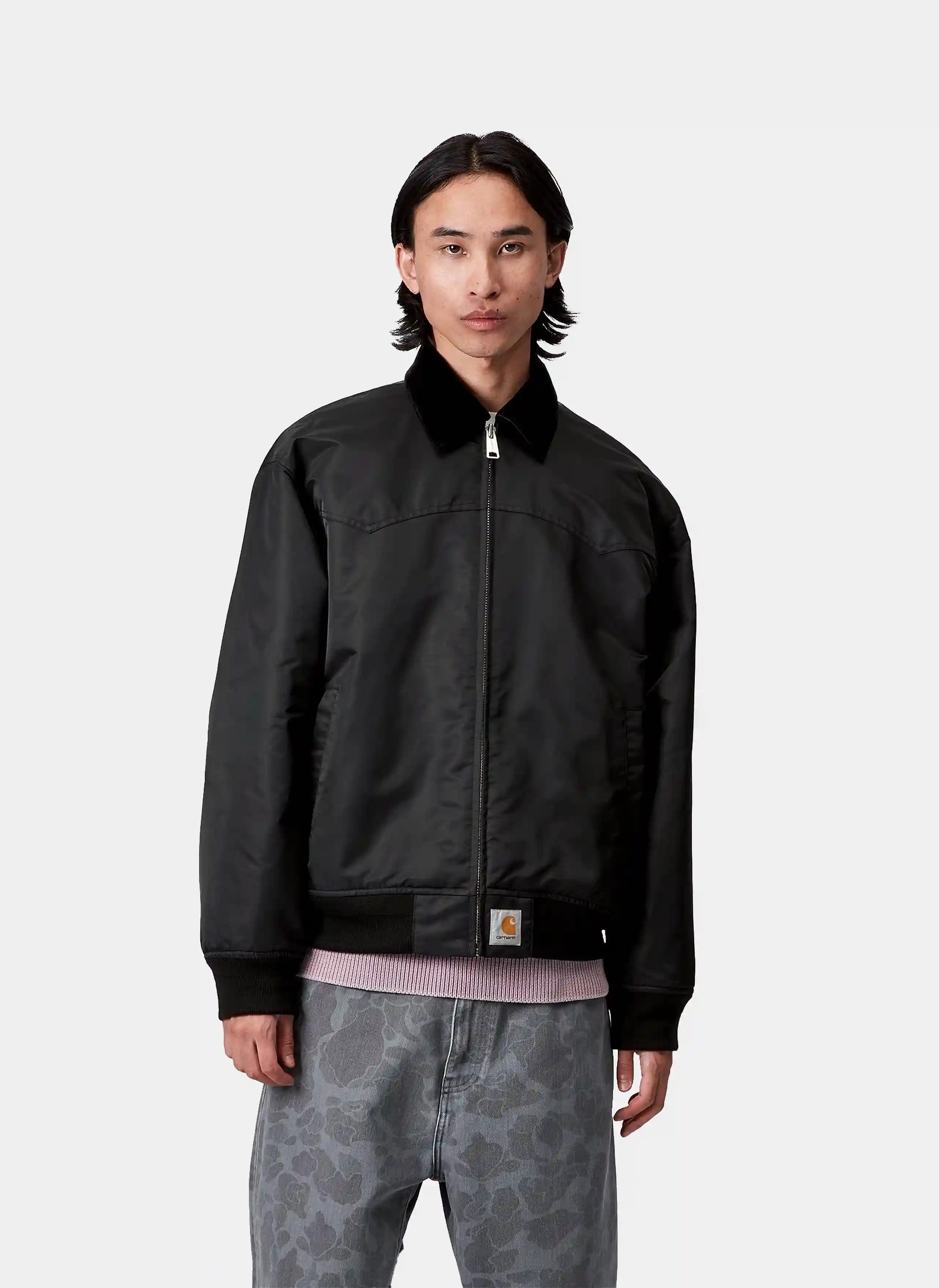 Бомбер Santa Fe Alumni Jacket Black / Scarlet