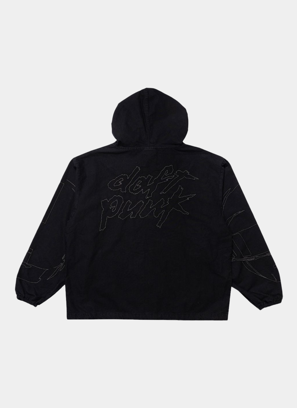 Худи на молнии Pleasures x Daft Punk Digital Zip Poncho Hoodie Black