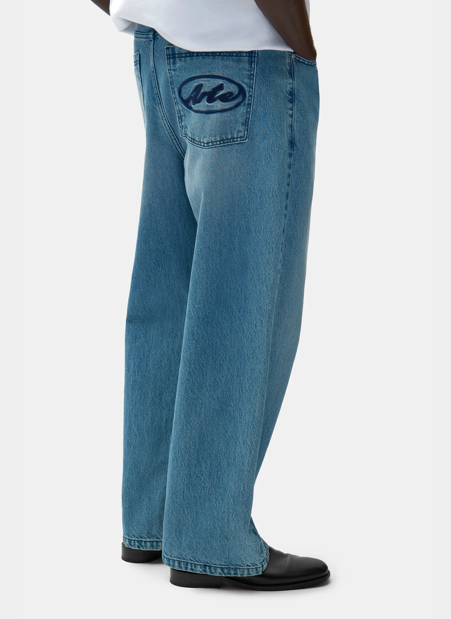 Джинсы Circle Logo Pocket Pants Blue