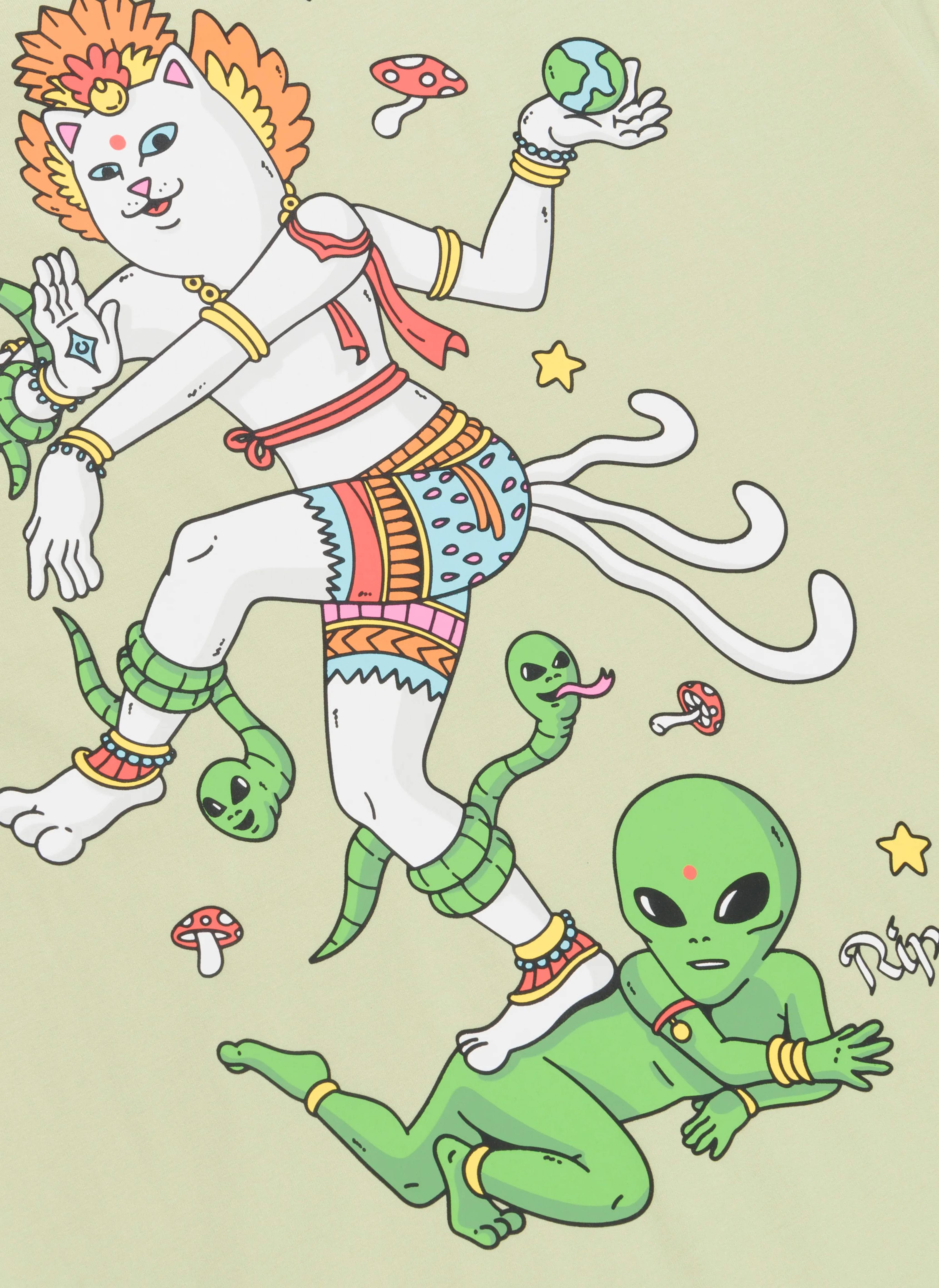 Футболка Alien Whisperer Tee Light Moss