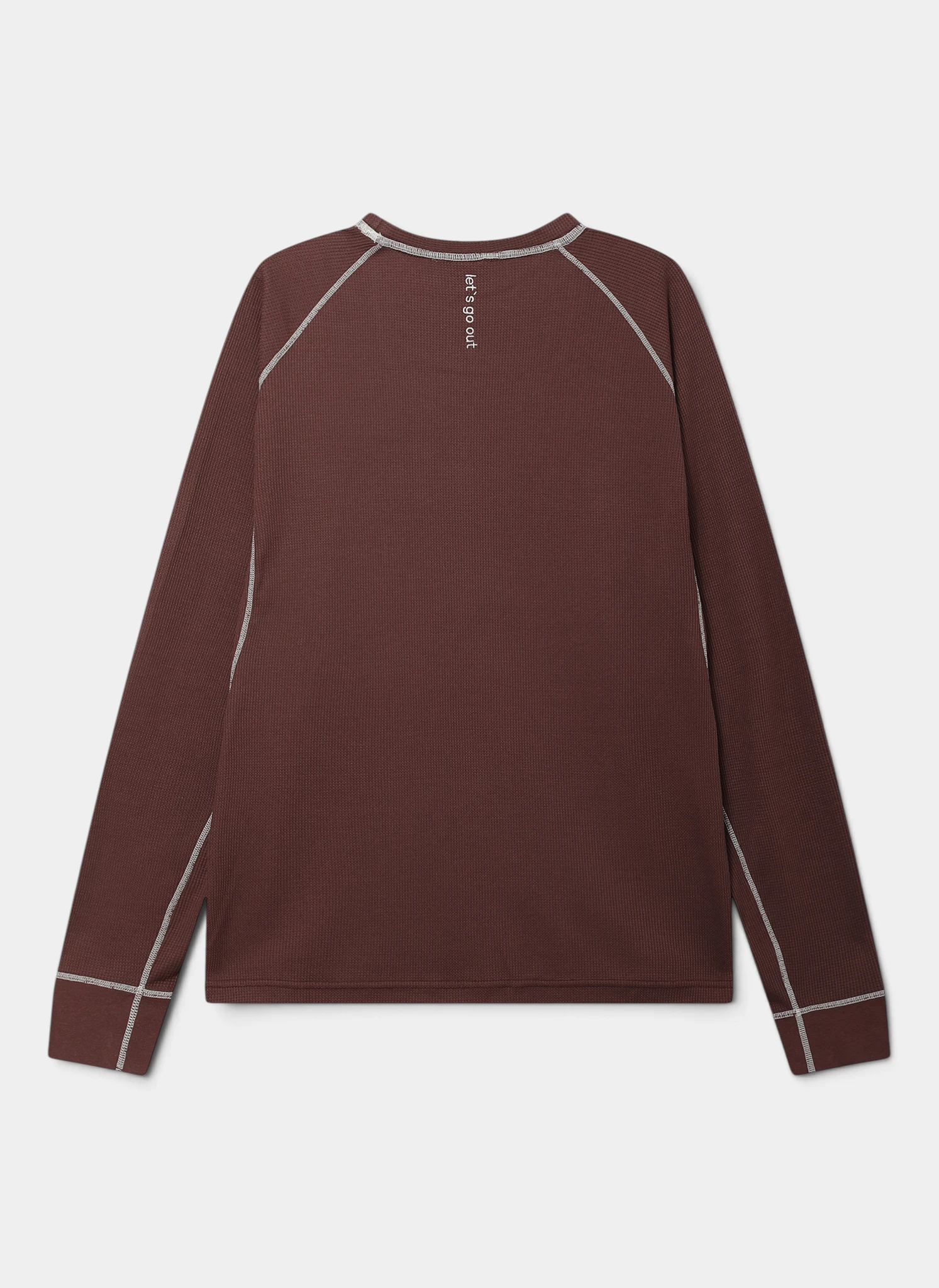 Лонгслив Logo Waffle LS Tee Brown