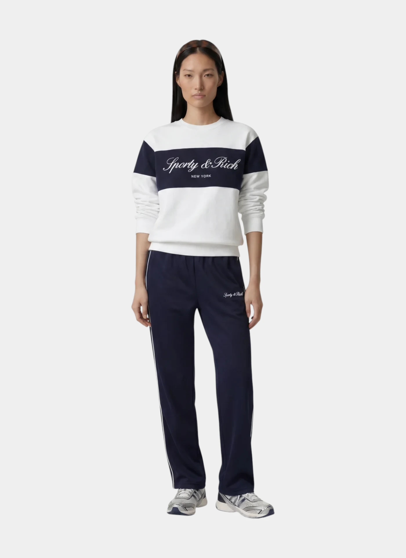 Брюки Signature Logo Retro Track Pant Dark Navy/White