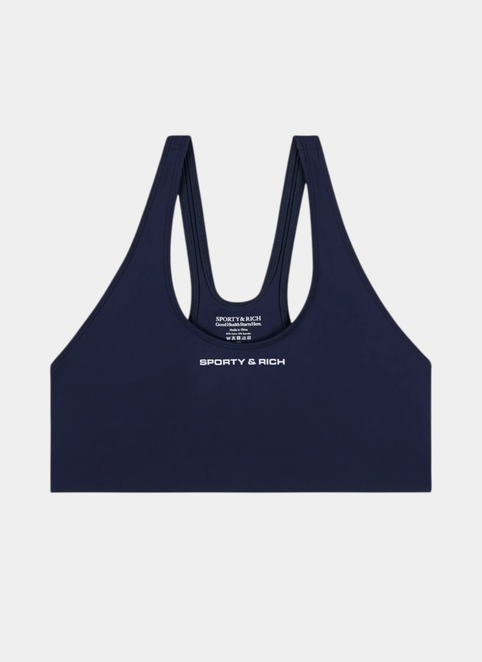 Топ Bold Logo Sports Bra Dark Navy/White