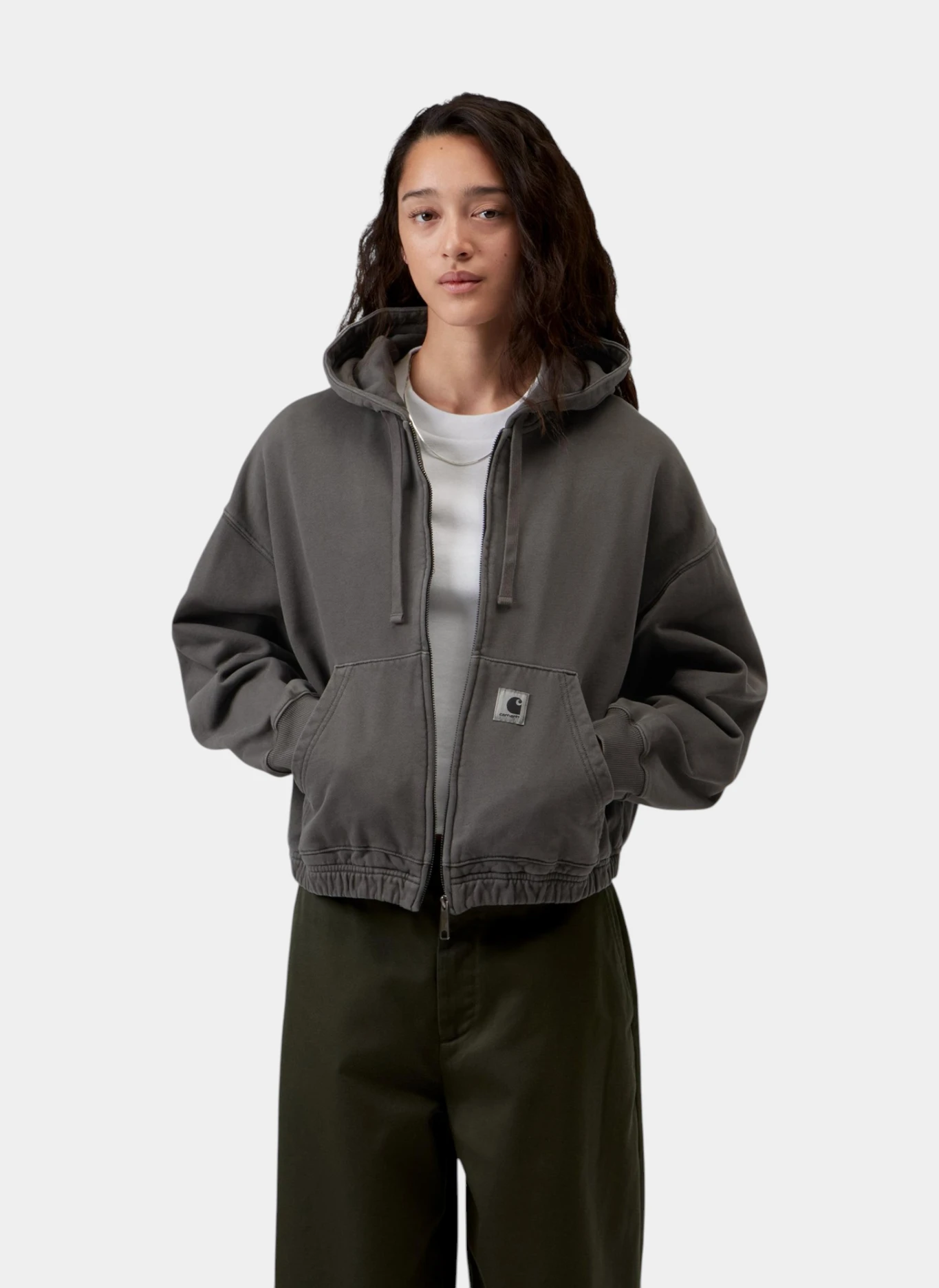 Худи на молнии W' Hooded Hoggard Jacket Black (Garment Dyed)