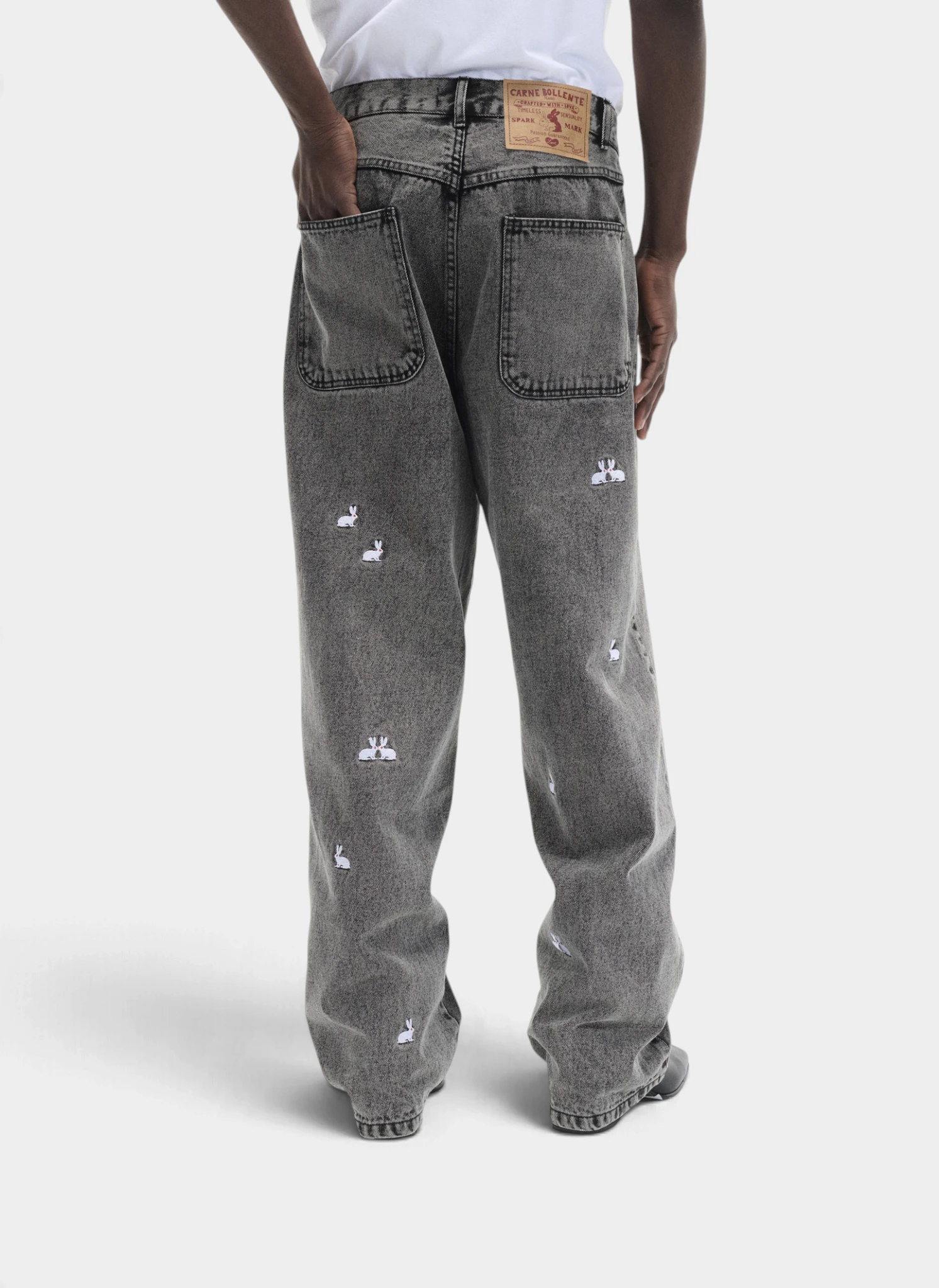 Джинсы A Billionhare Denim Pants Washed Black