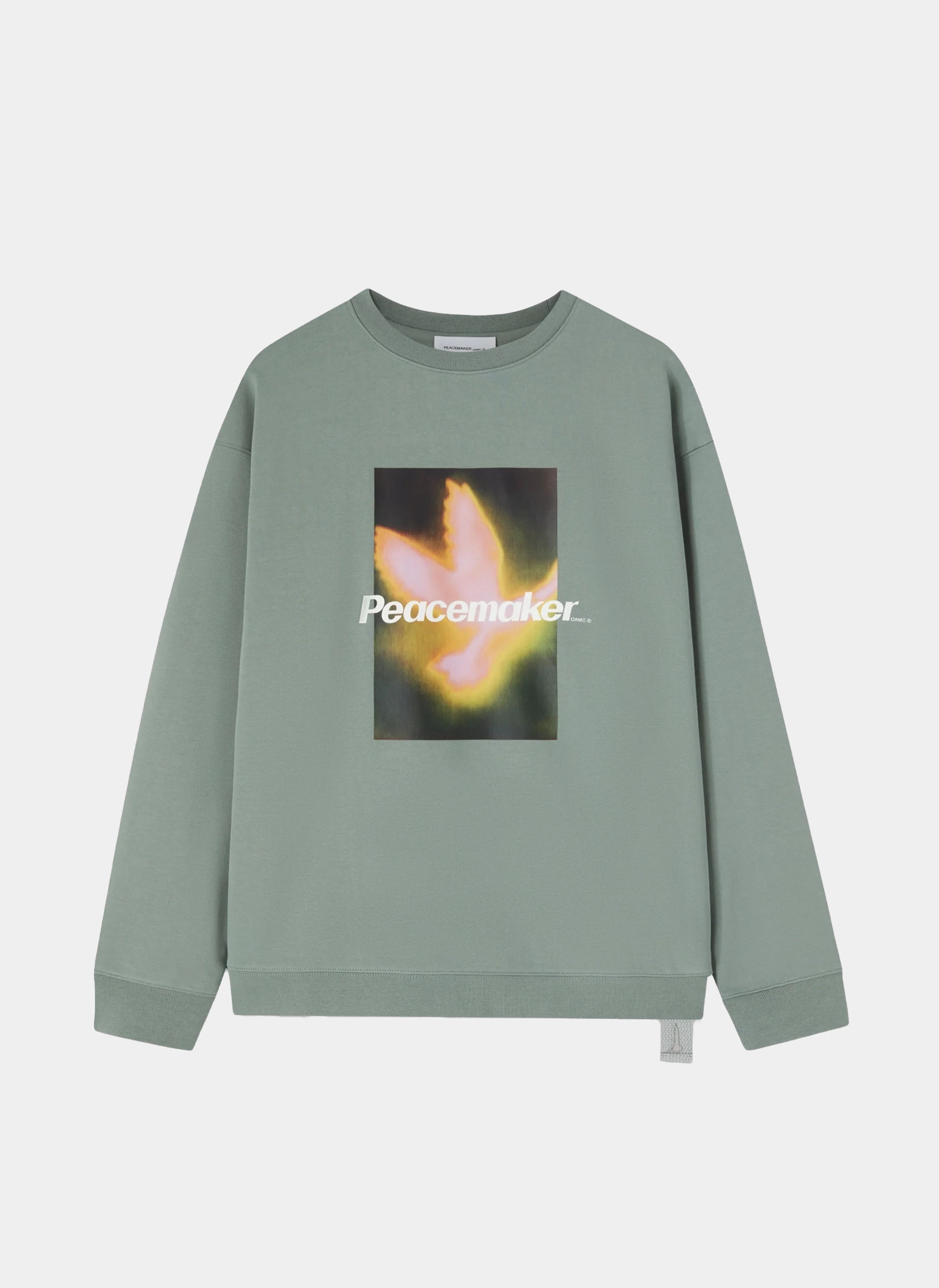Свитшот Peacemaker Bird Loose Fit Crewneck Sage Green