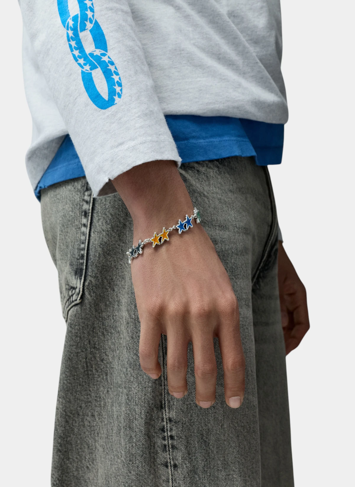 Браслет New Melted Stars Bracelet Silver