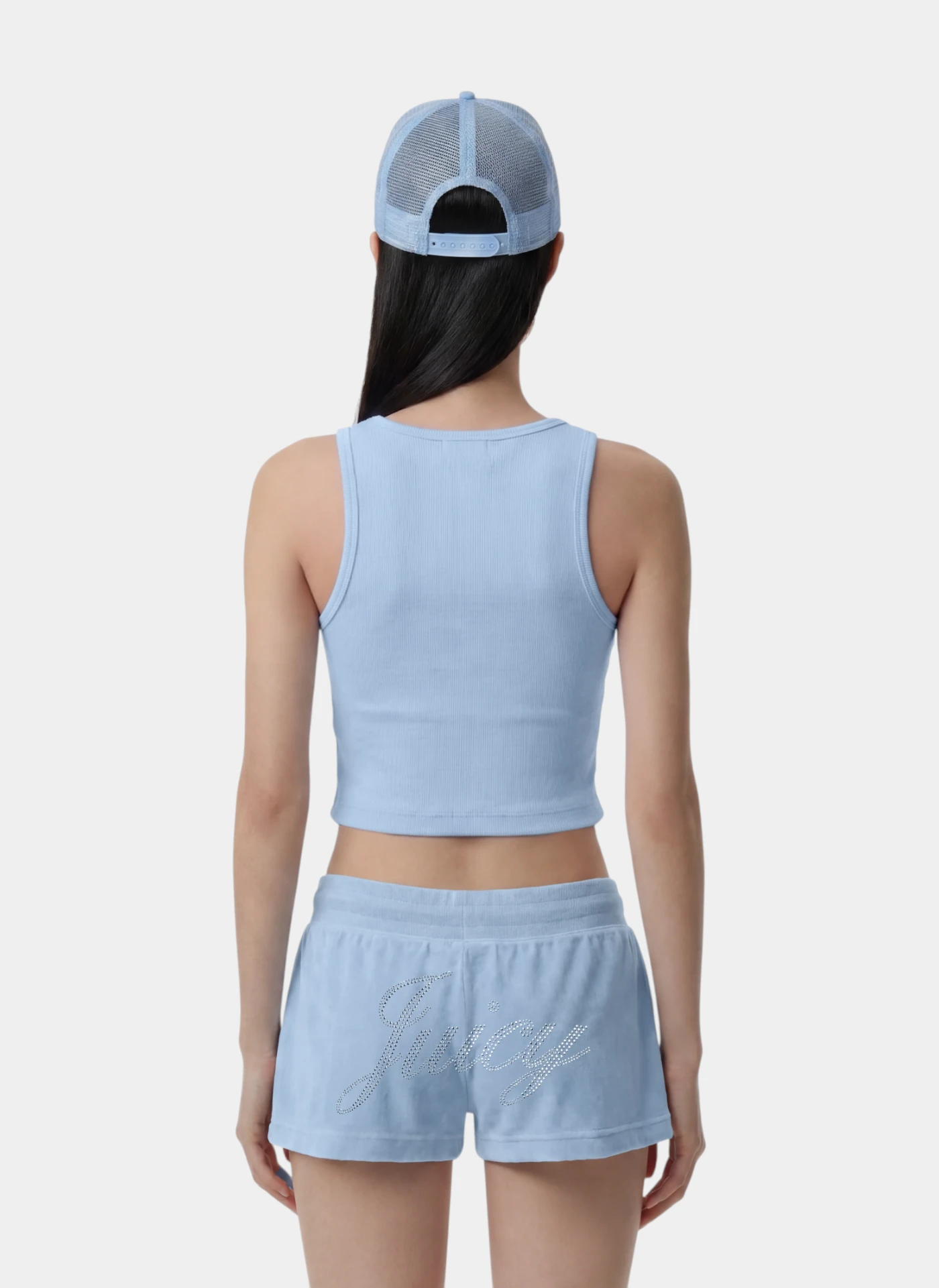 Майка Juicy Crown Ribbed Tank Sky Blue