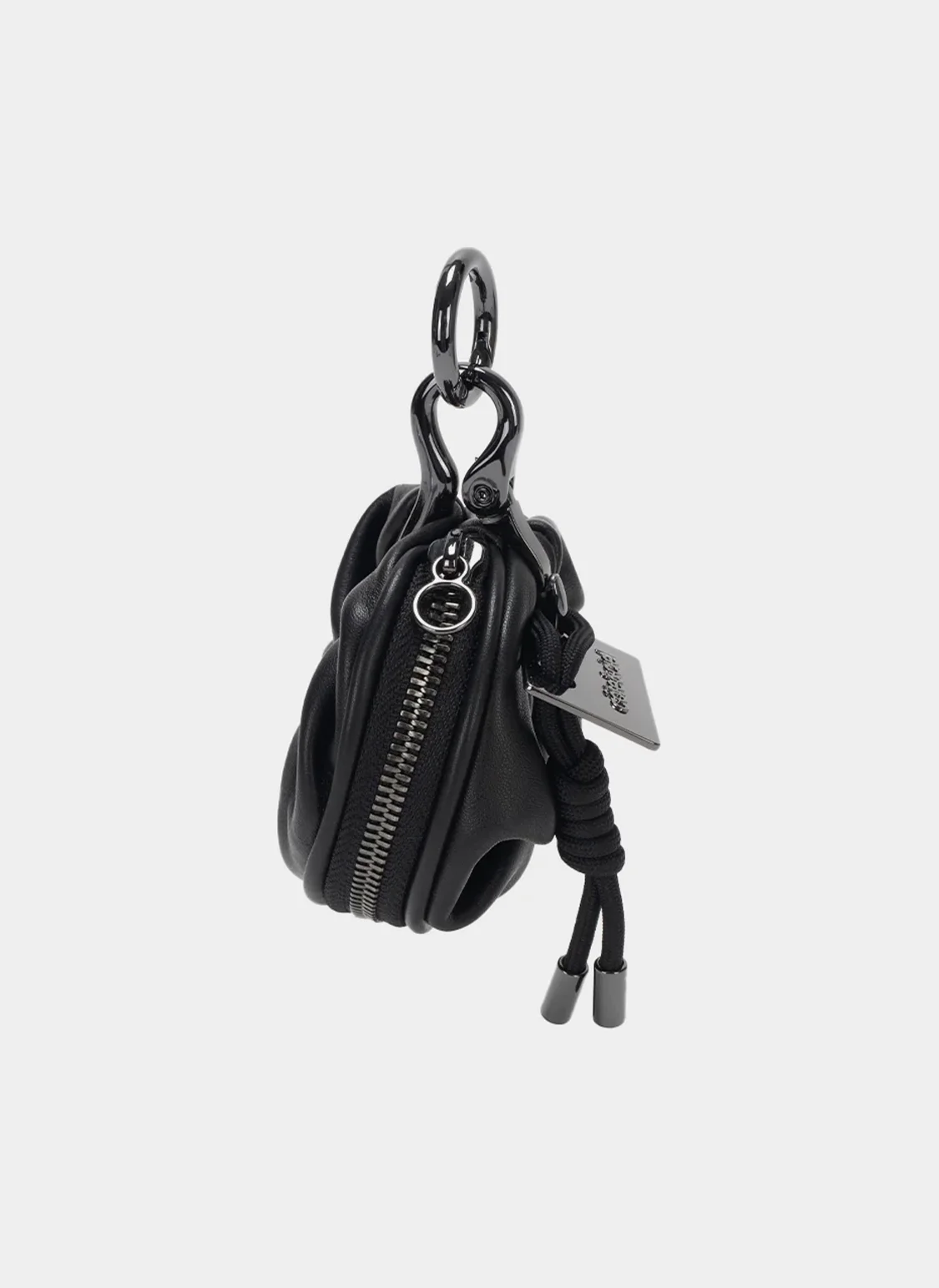 Сумка Keychain Aoos Nano Alias Leather Agate Black