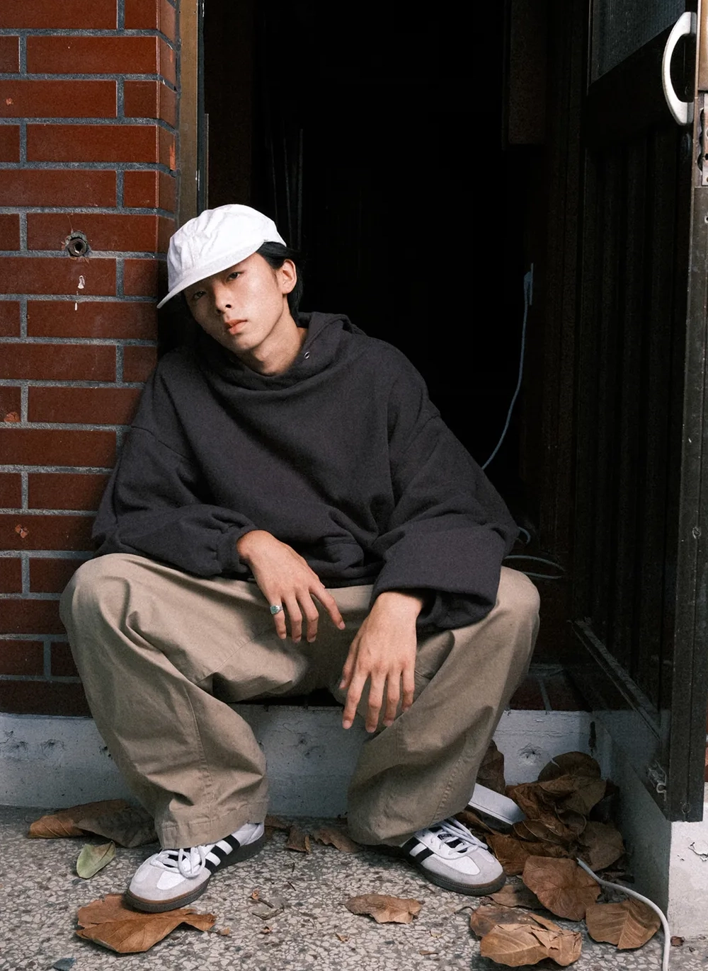 Худи Valley Layered Hoodie Dark Grey