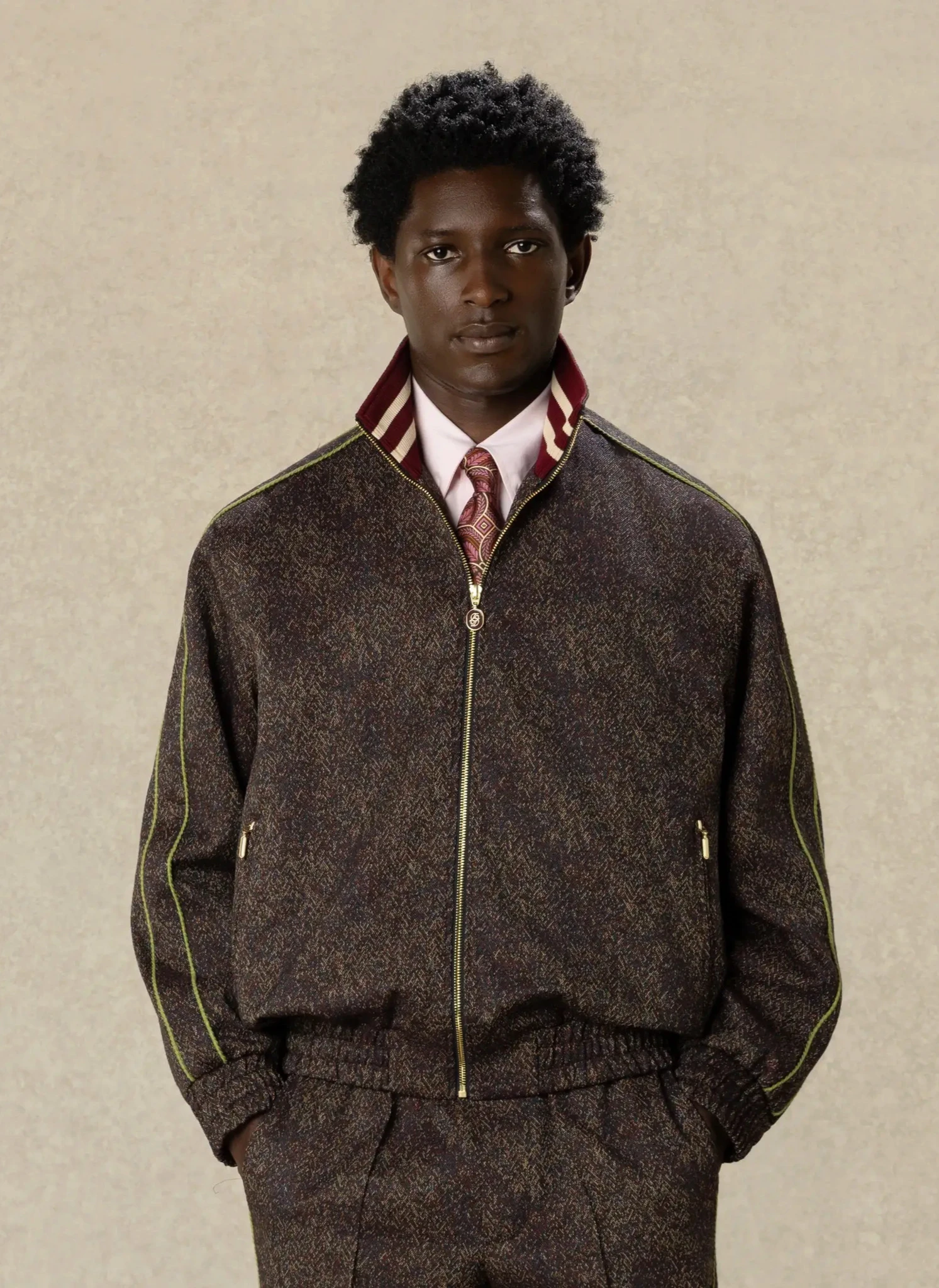 Олимпийка Tweed Trackjacket Burgundy