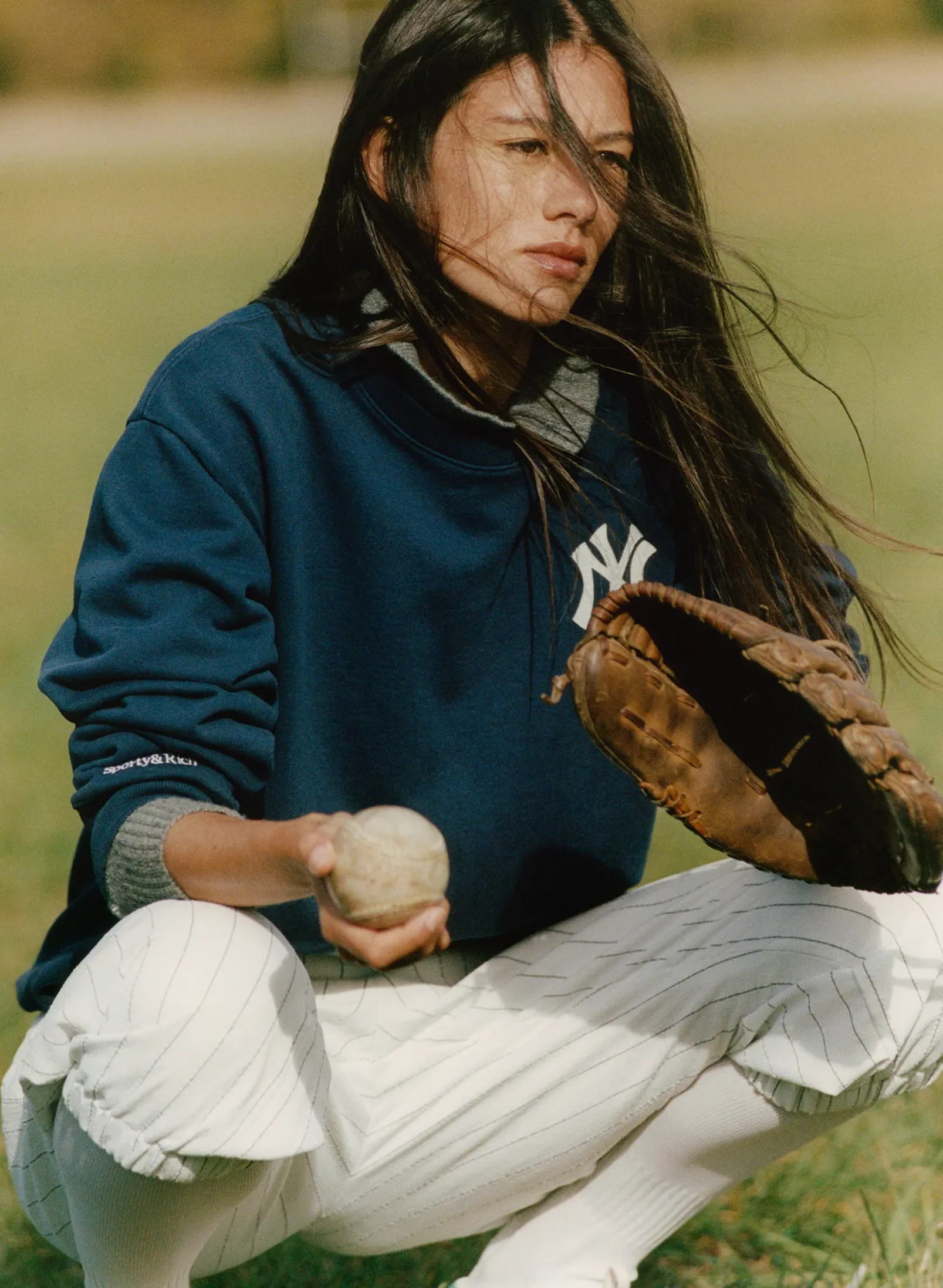 Свитшот Heritage Yankees Serif Crewneck Dark Navy