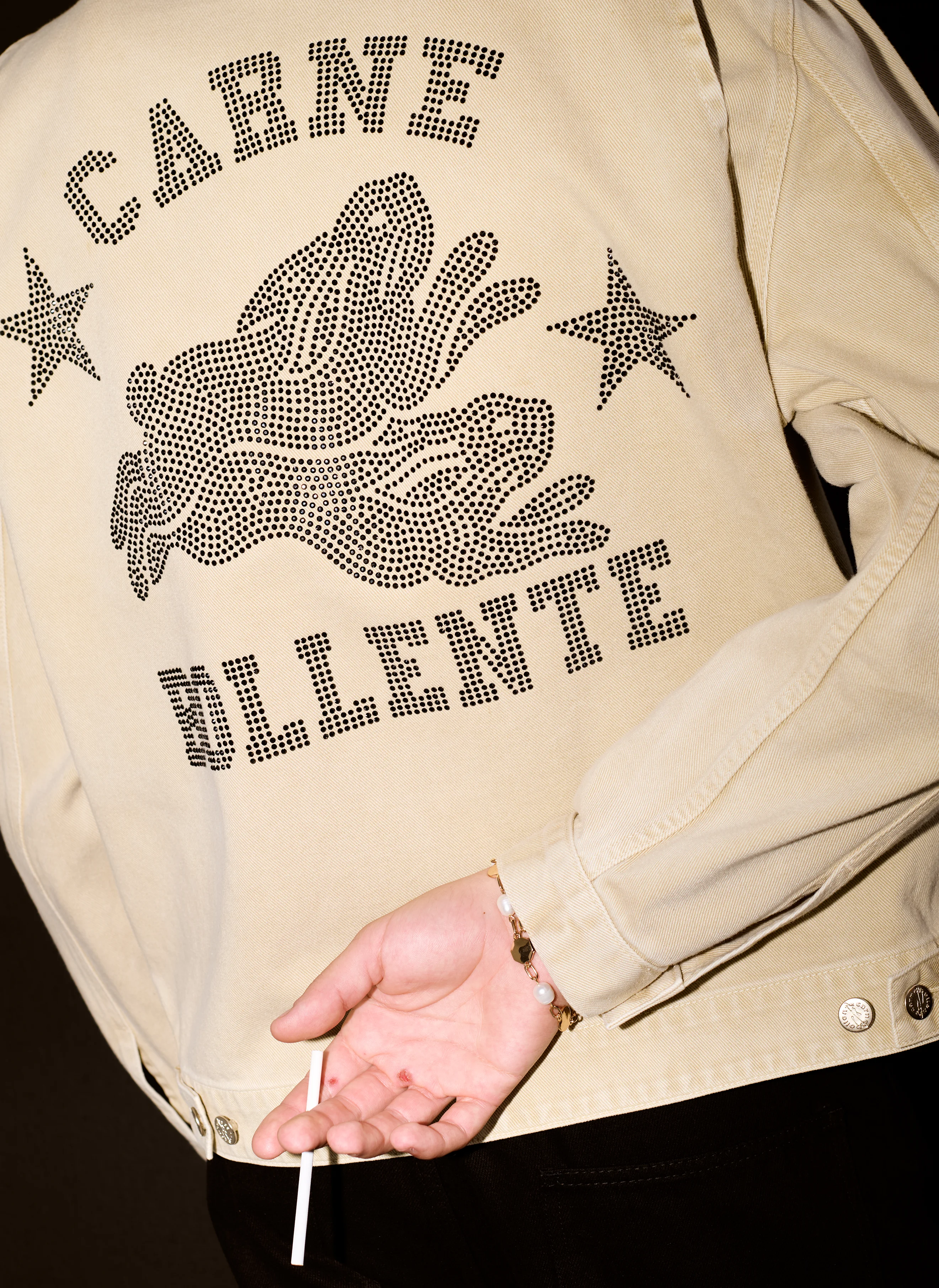 Бомбер Moto Rabbit Rides Again Jacket Off-Brown