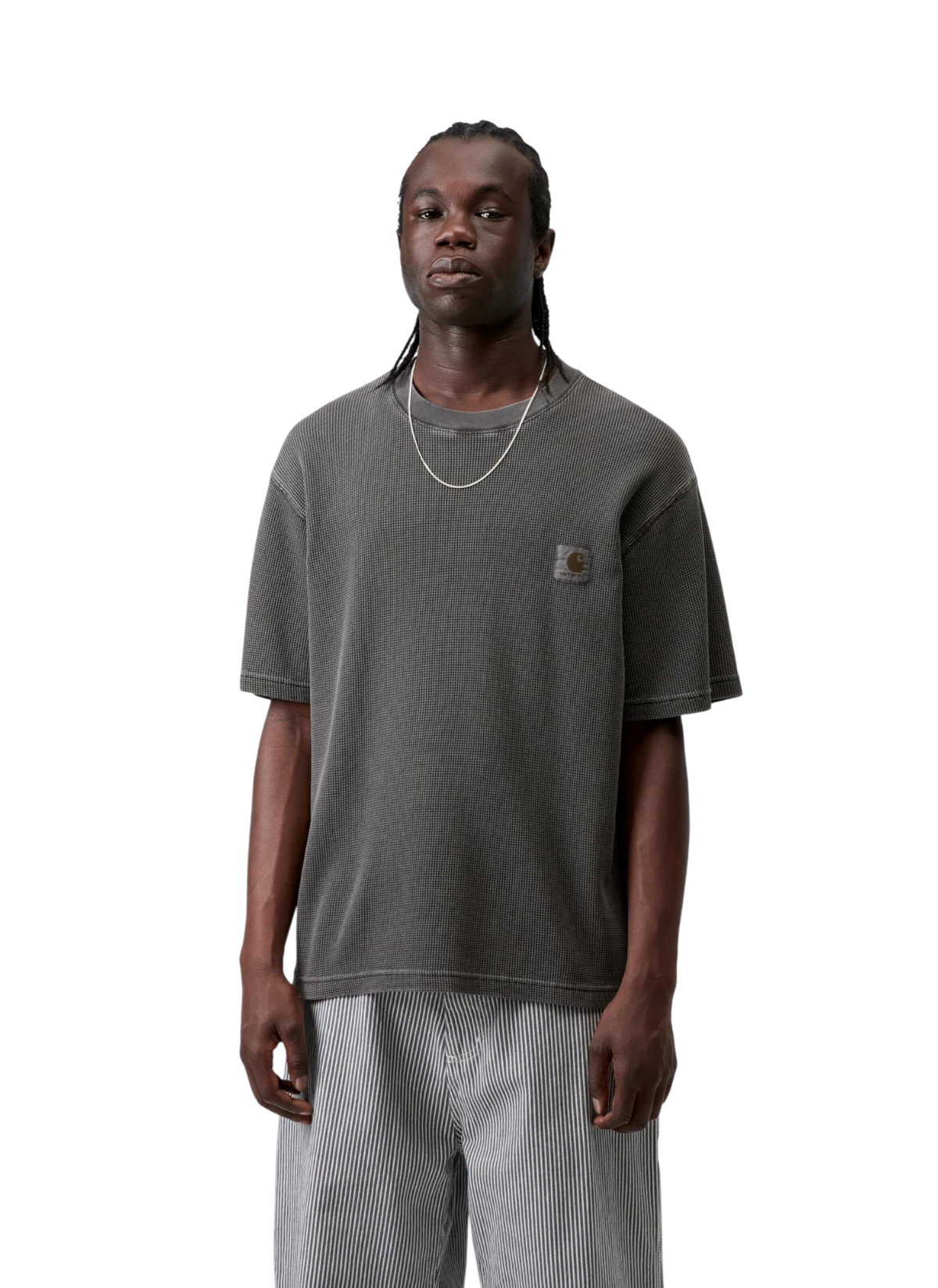 Футболка S/S Nelson Waffle T-Shirt Black (Garment Dyed)