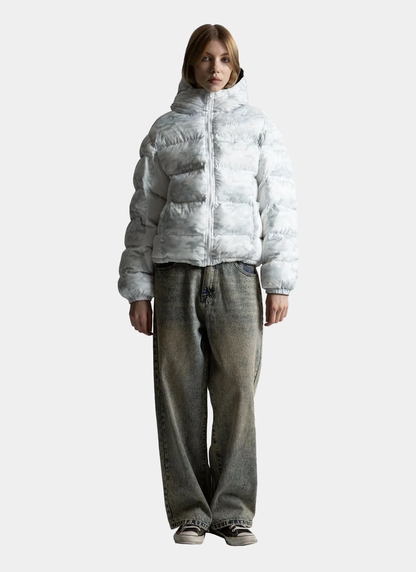 Пуховик Digicamo Reversible Puffer Jacket Camo White/Black