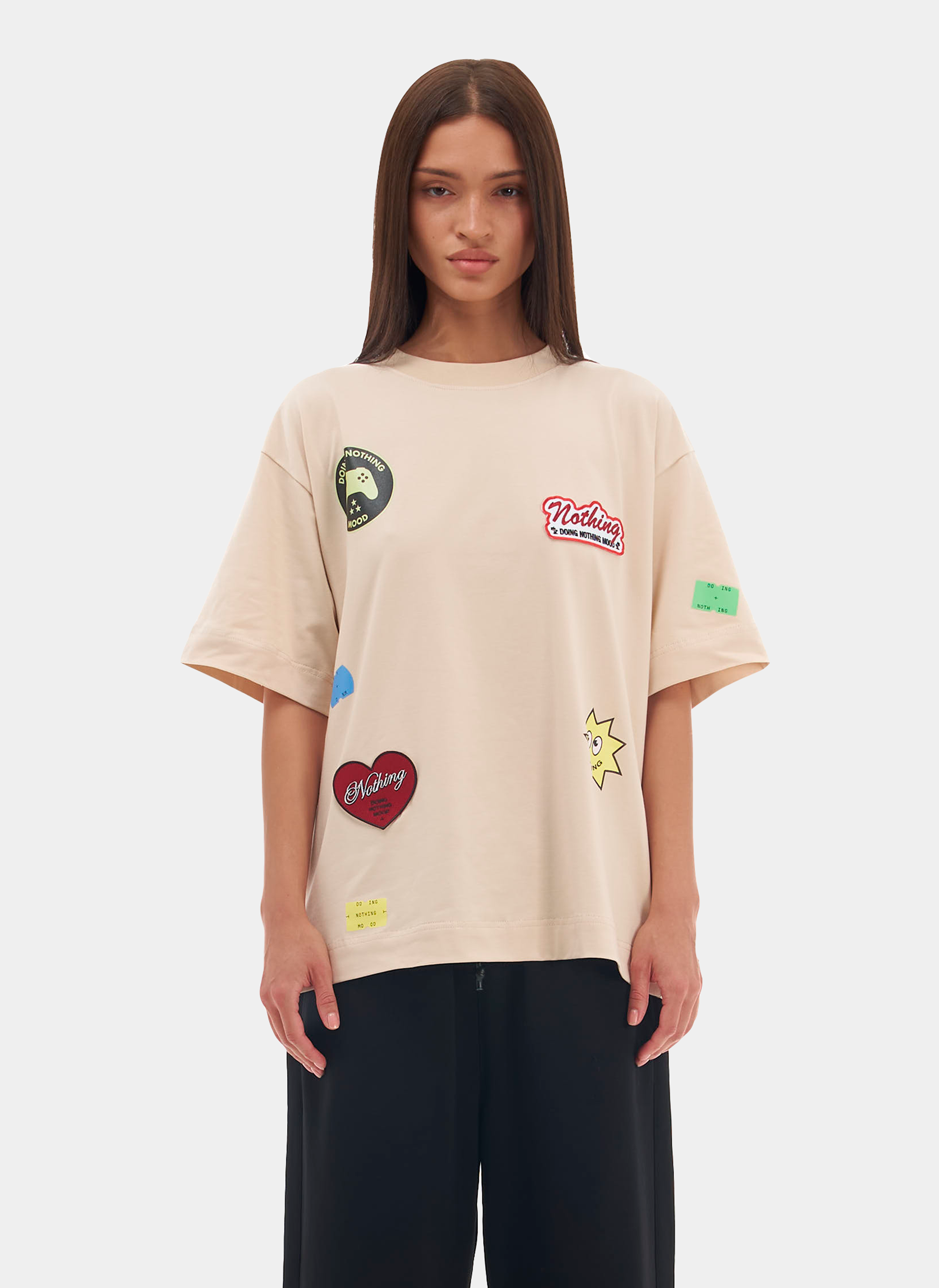 Футболка ZNY Patches Beige