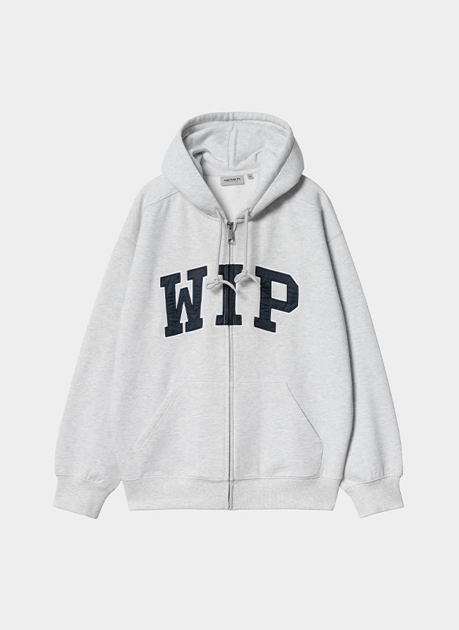 Худи на молнии ‘Hooded WIP Sweat Jacket’ ASH HEATHER (STONE WASHED) Худи на молнии ‘Hooded WIP Sweat Jacket’ ASH HEATHER (STONE WASHED)