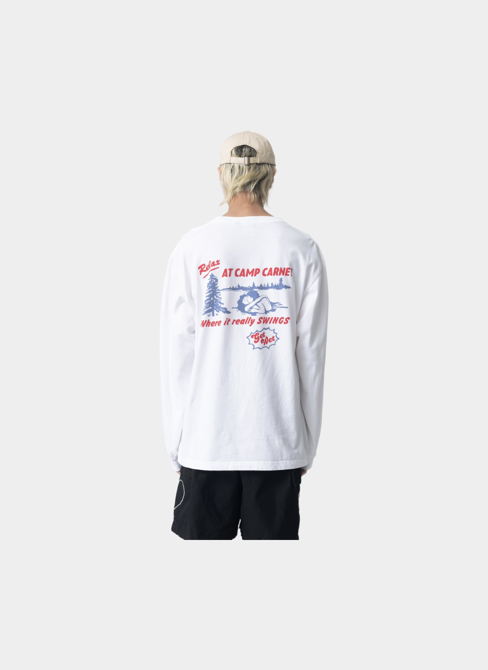 Лонгслив ‘Camp Carne L/S Tee’ WHITE Лонгслив ‘Camp Carne L/S Tee’ WHITE