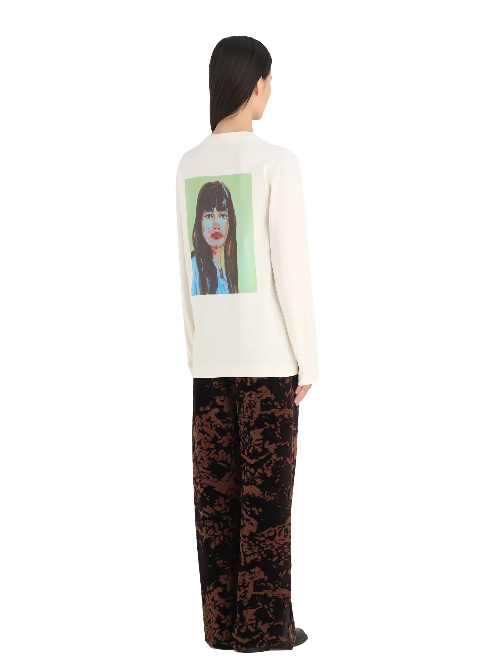 Лонгслив Regular T-Shirt Long Sleeves Claire Tabouret Ivory