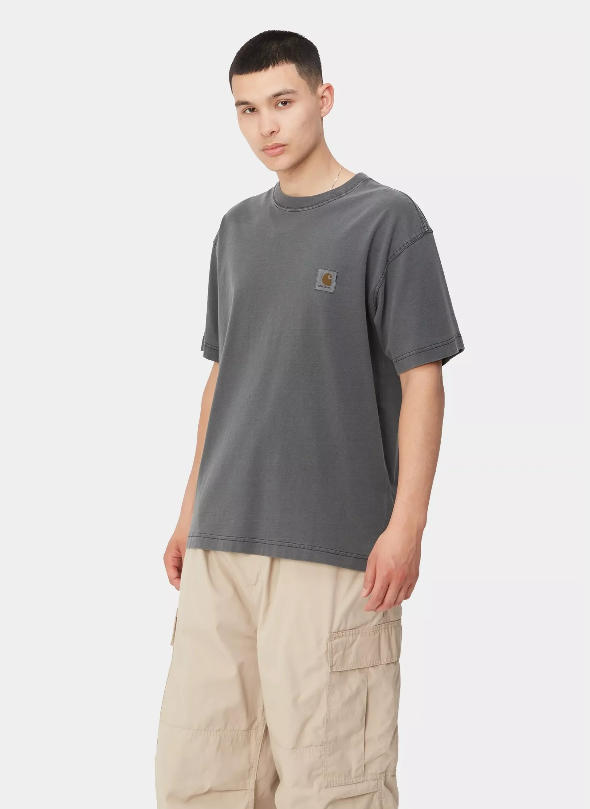 Футболка S/S Nelson T-Shirt Black (Garment Dyed)