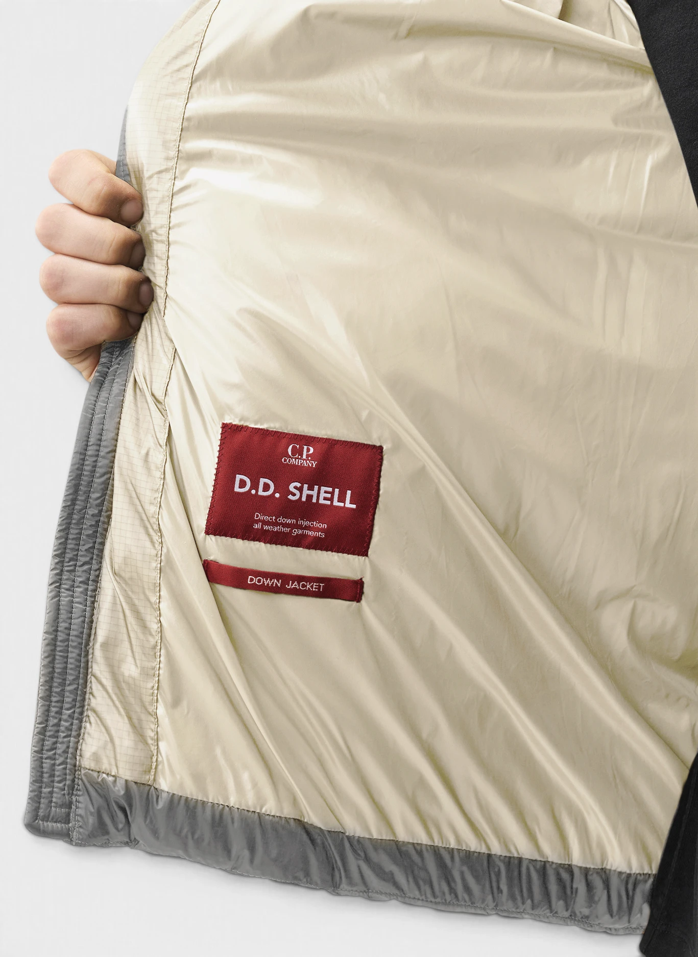 Пуховик D.D. Shell Hooded Down Jacket Silver Birch