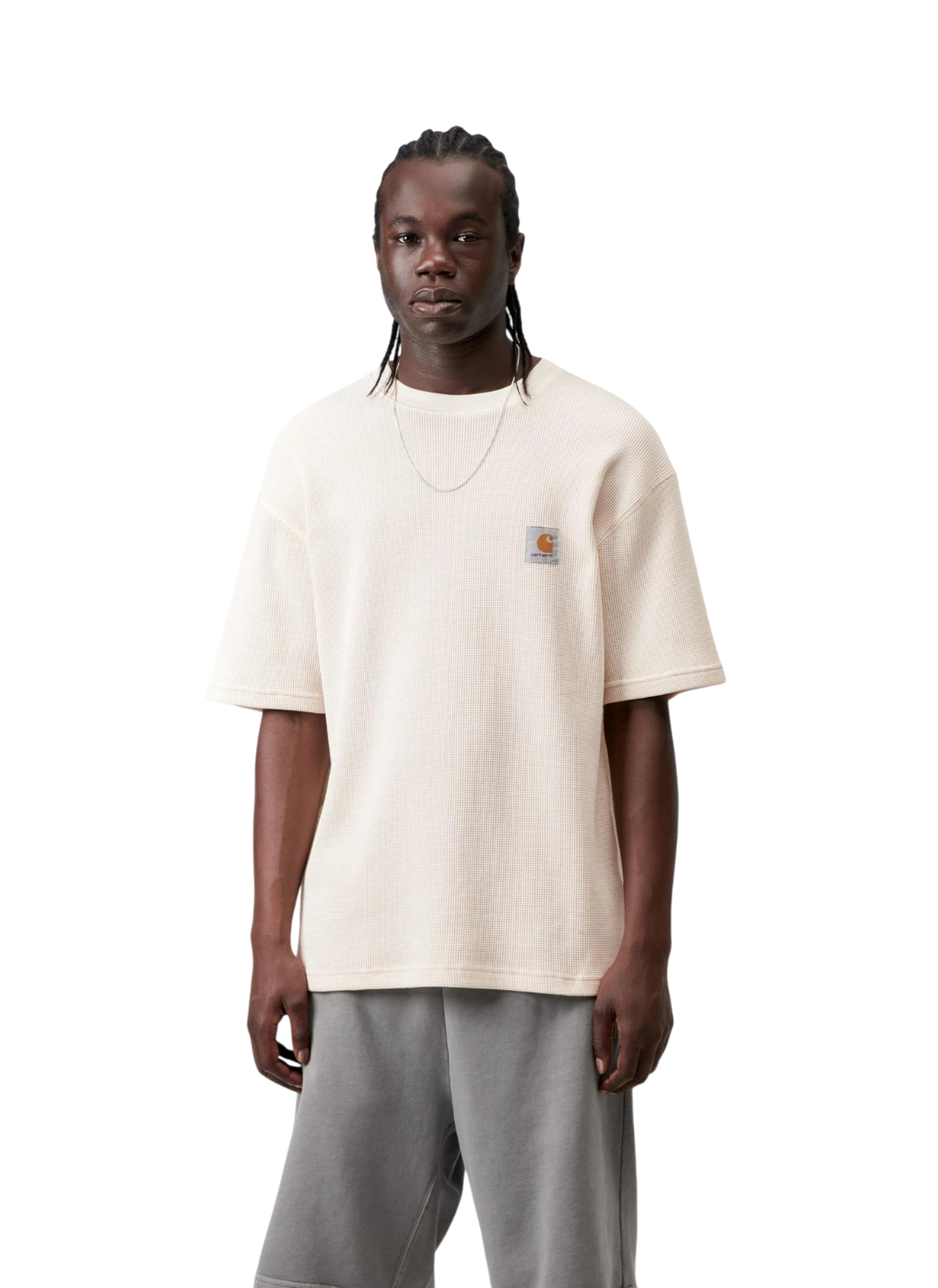 Футболка S/S Nelson Waffle T-Shirt Natural (Garment Dyed)