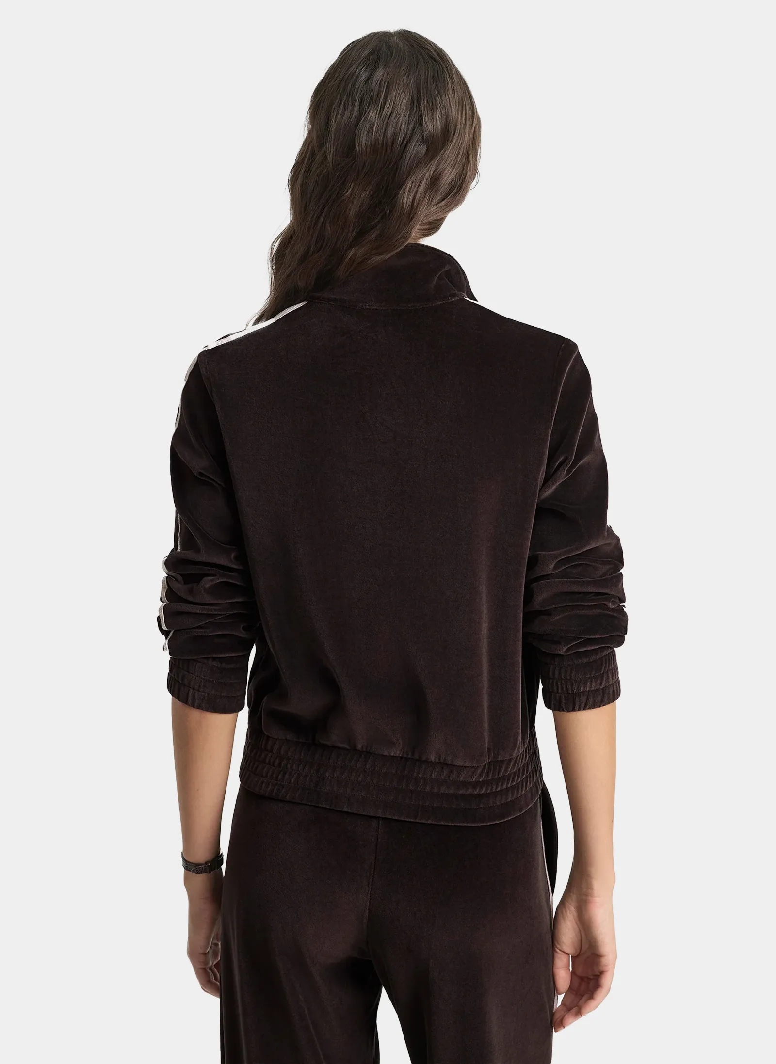 Олимпийка NY Crest Elio Velour Track Jacket Chocolate