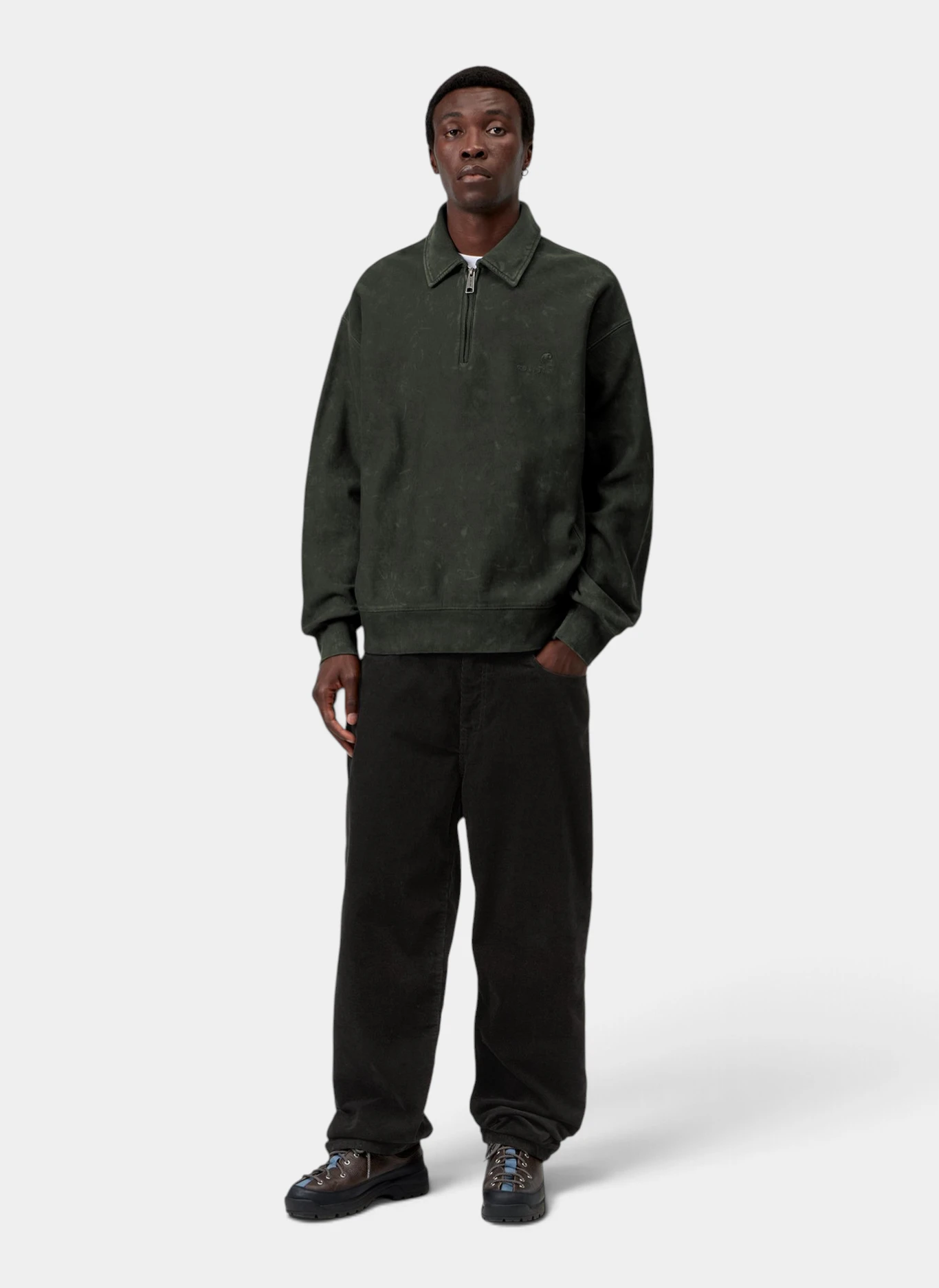 Свитшот-поло Lambert Polo Sweat Raven (Moon Wash)