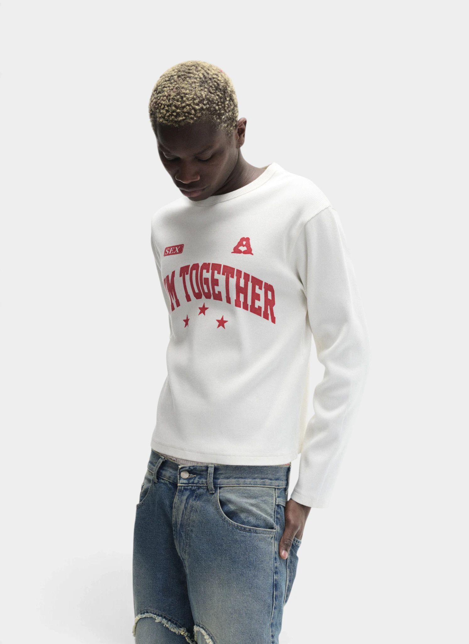 Лонгслив Together Again Longsleeve Off-White