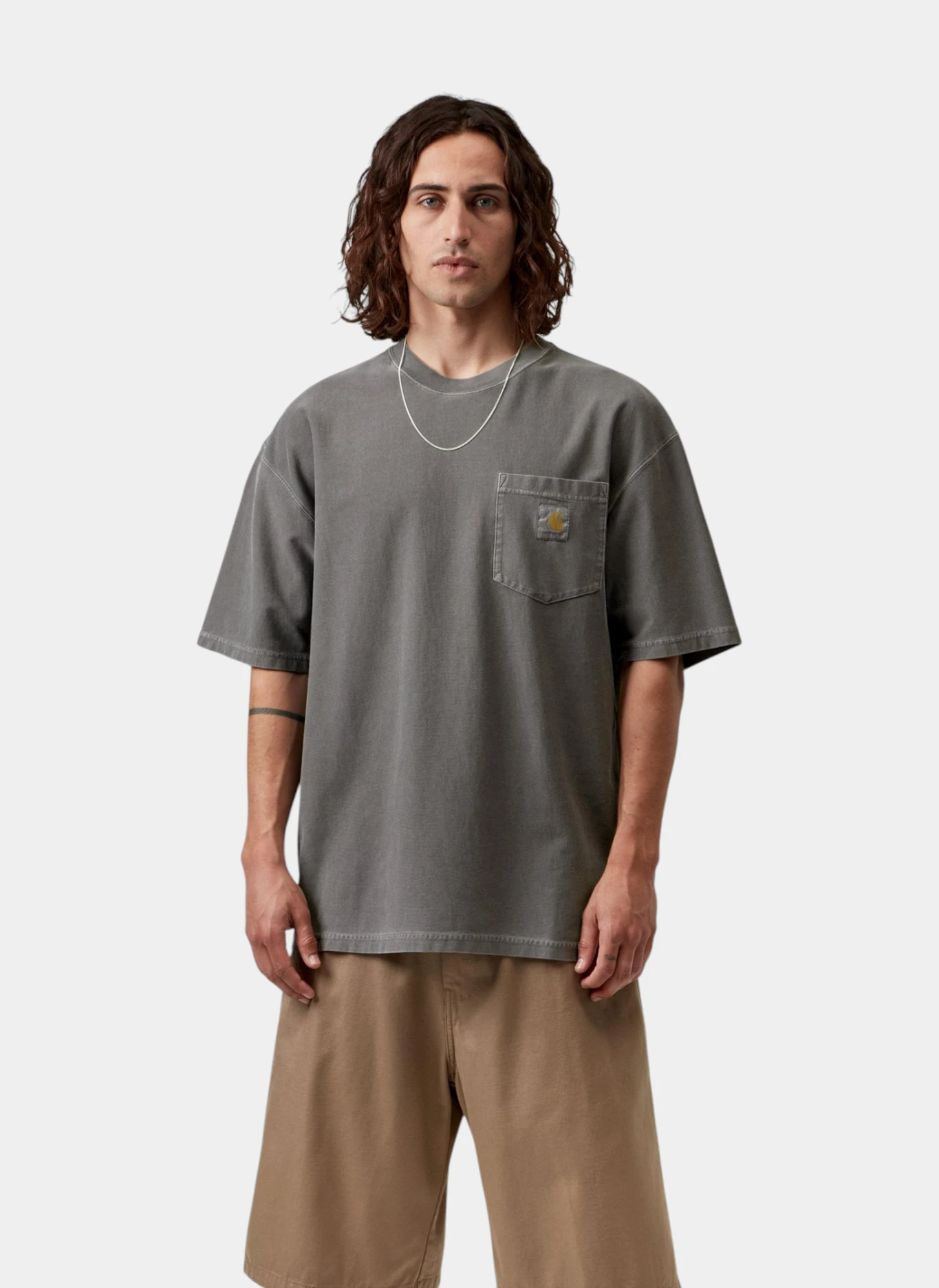 Футболка S/S Loose Pocket T-Shirt Black (Garment Dyed)