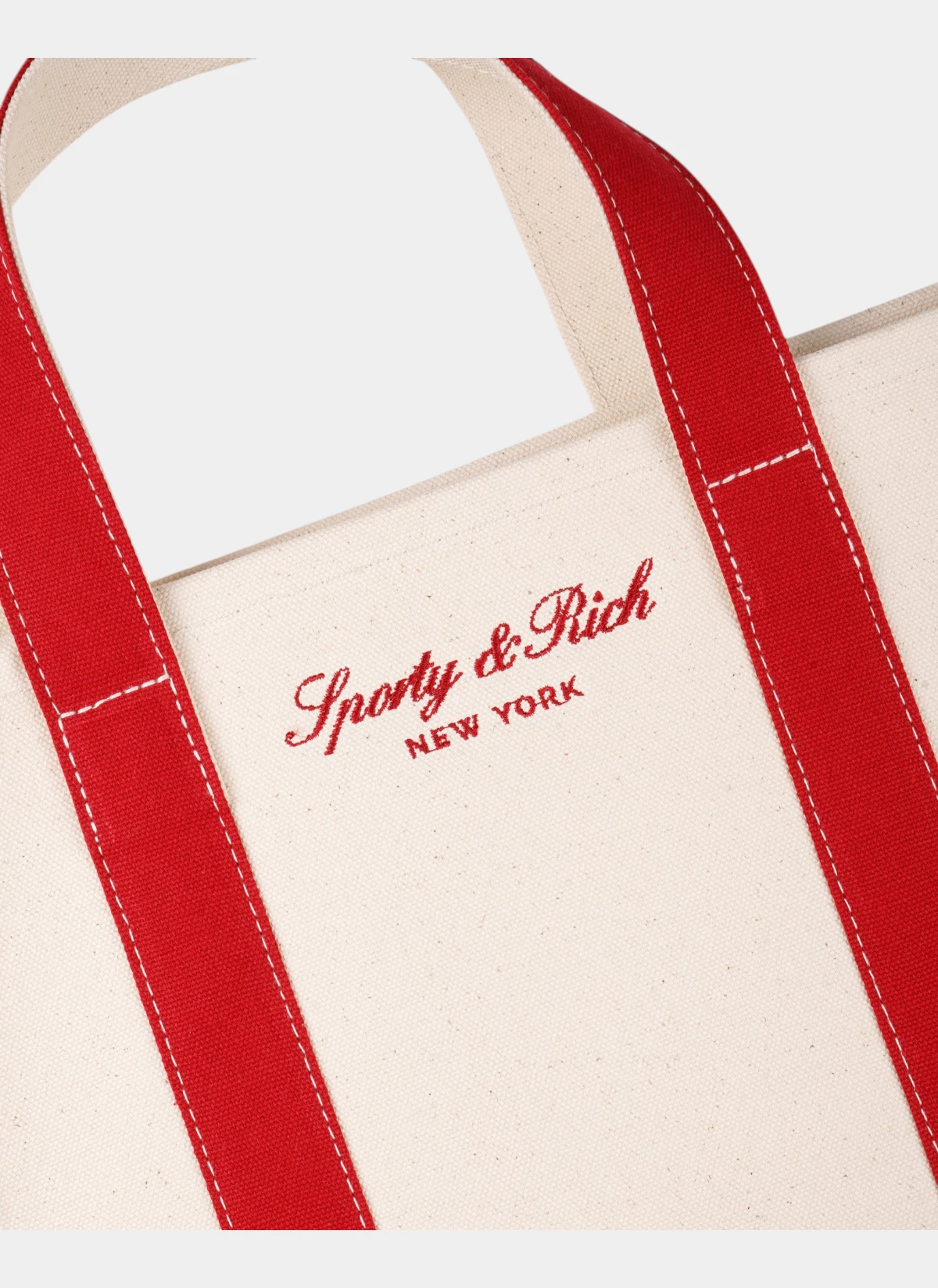 Сумка Signature NY Logo Medium Tote Natural/Ruby
