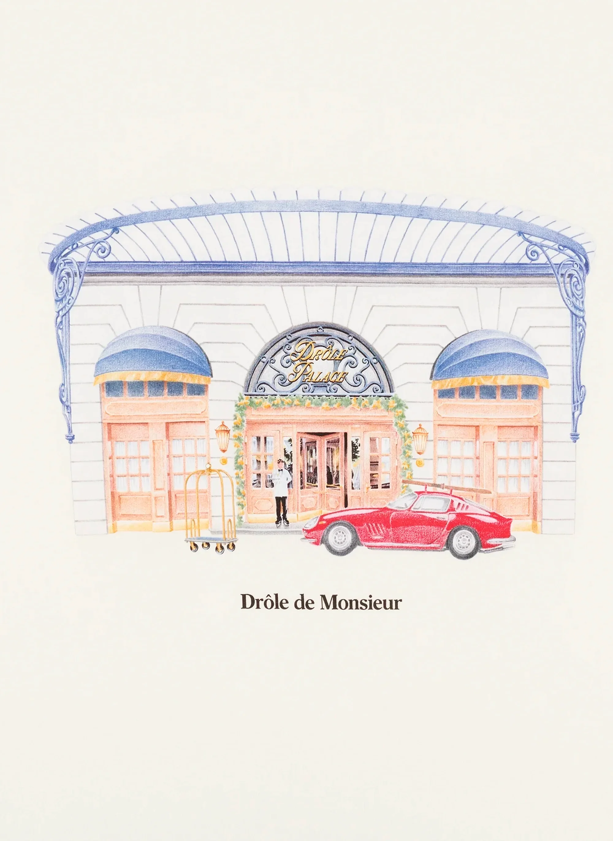 Футболка Le T-Shirt Drôle Palace Off White