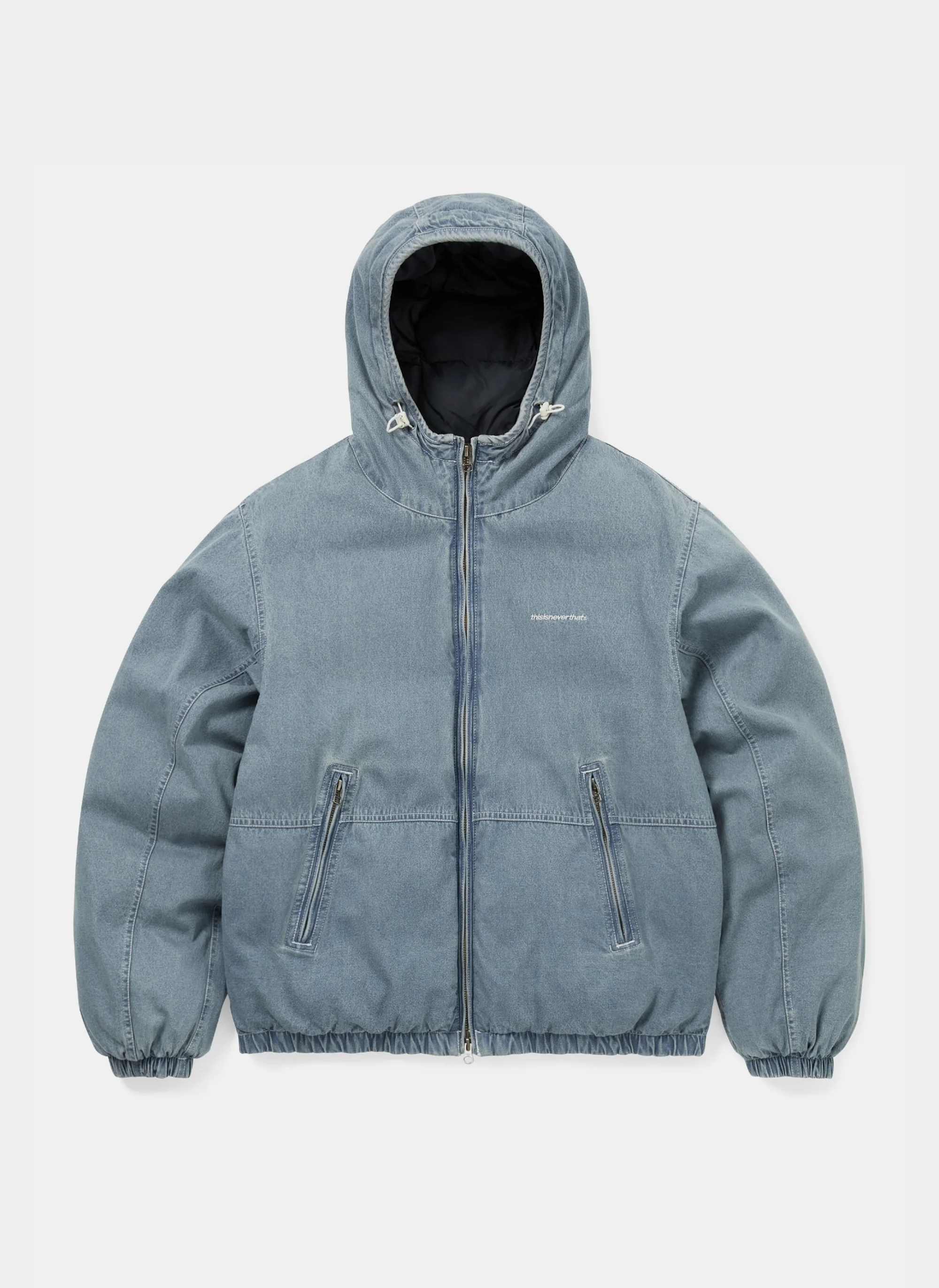 Пуховик TNT Denim Down Puffer Jacket Washed Blue