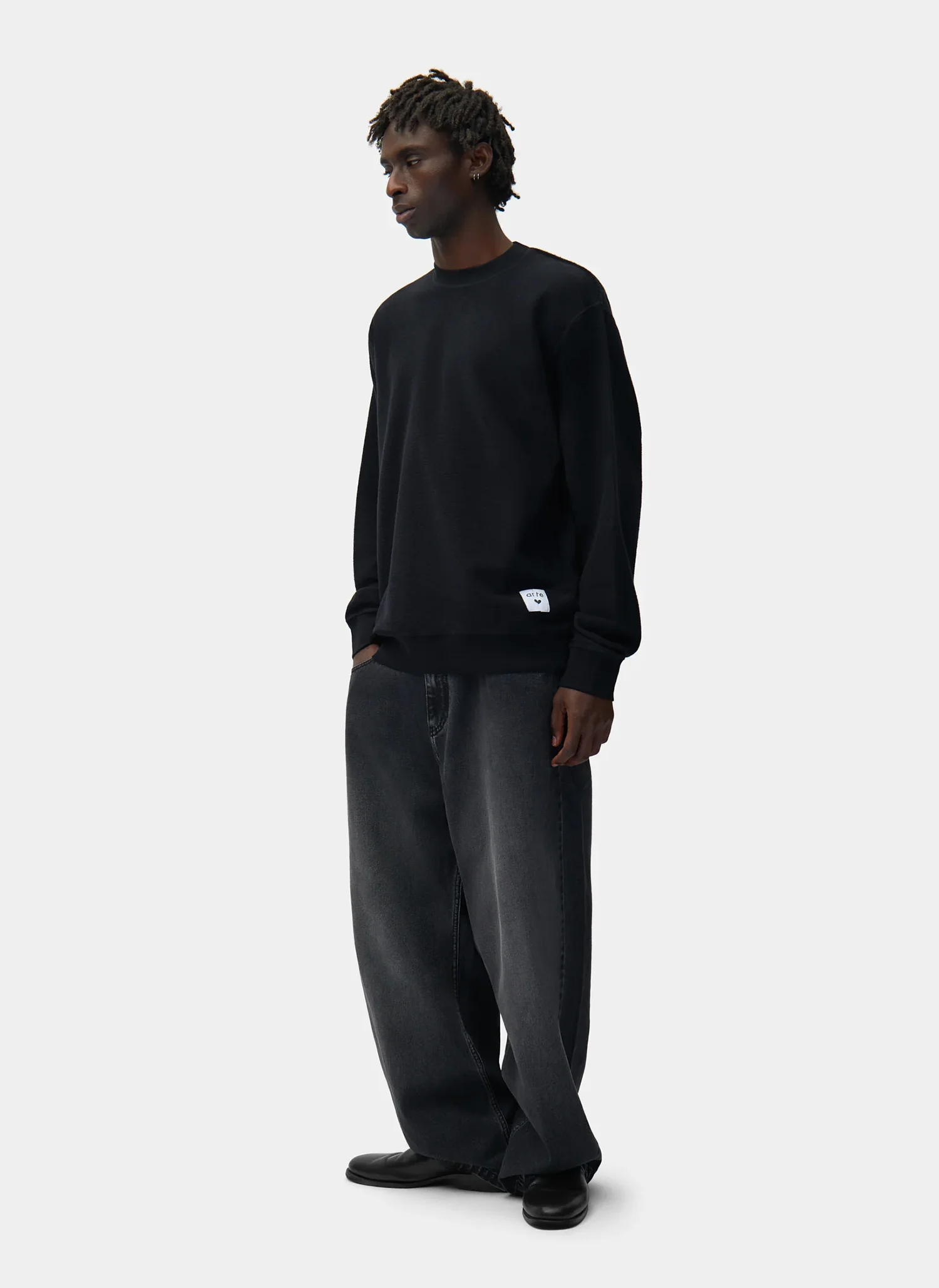 Джинсы Fade Wash Baggy Pants Black