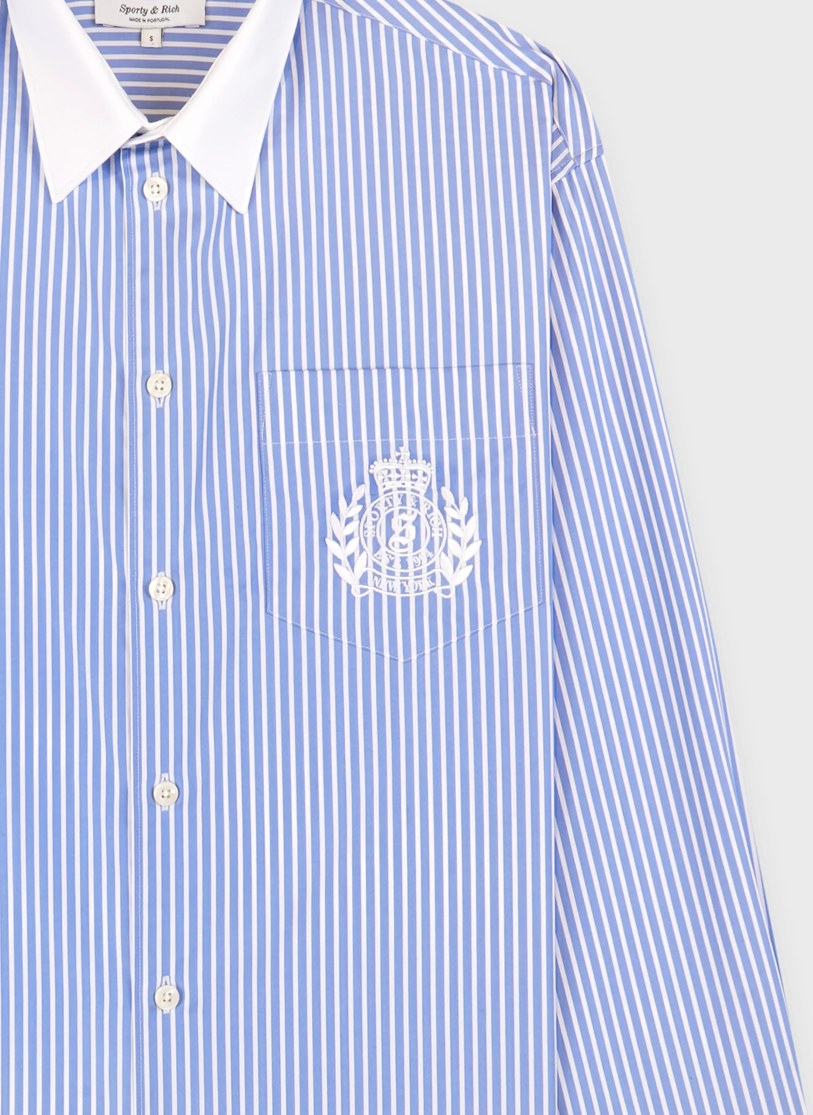 Рубашка NY Crest Oversized Shirt Navy Stripe