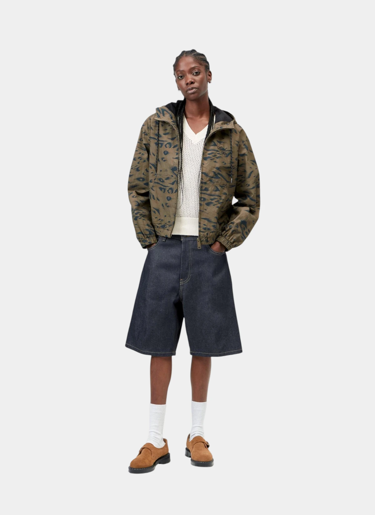 Шорты Carhartt WIP W Brandon Short Blue (Rinsed)