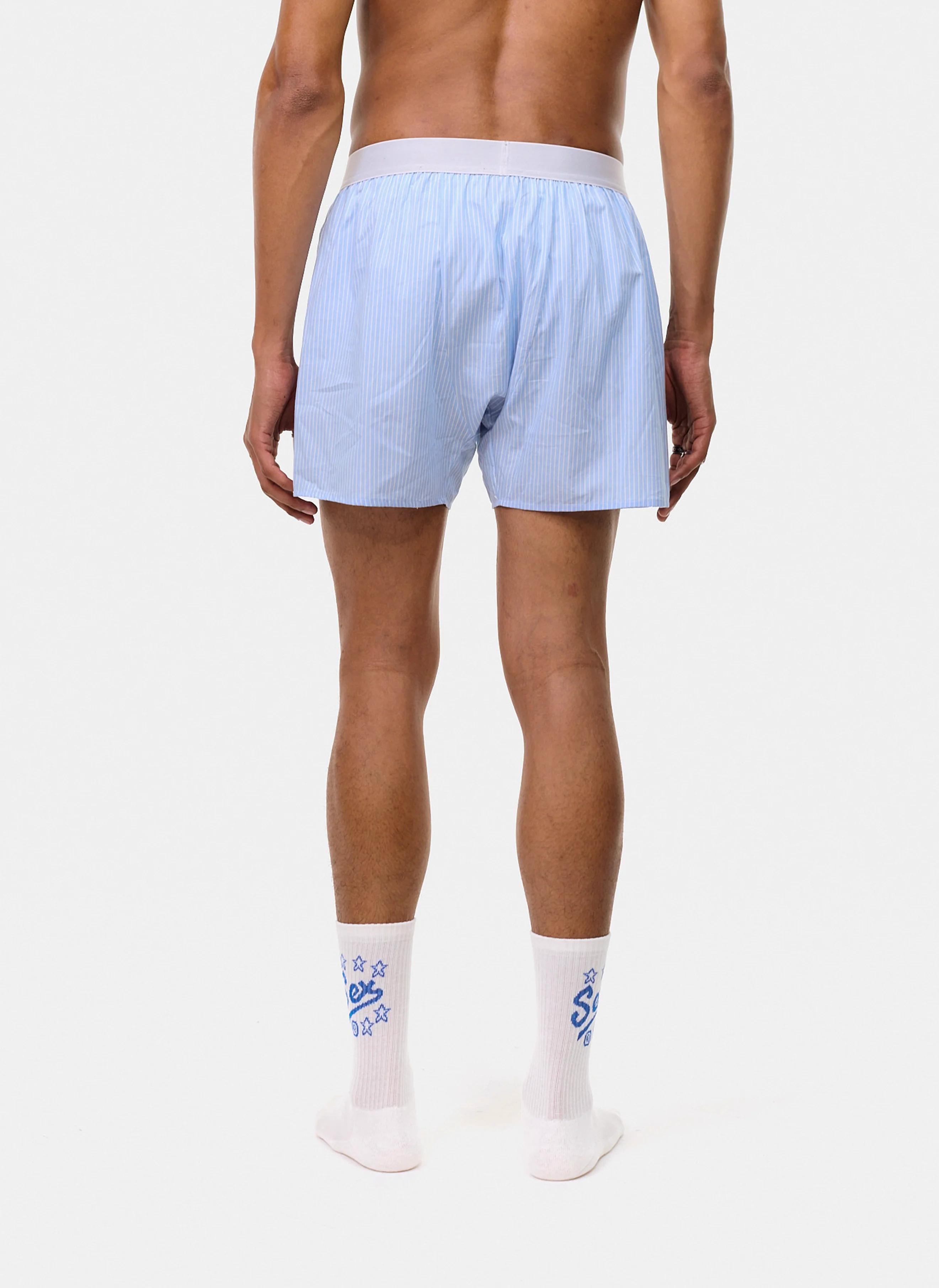 Шорты-боксеры Follow the Rabbit Underwear Blue Stripe