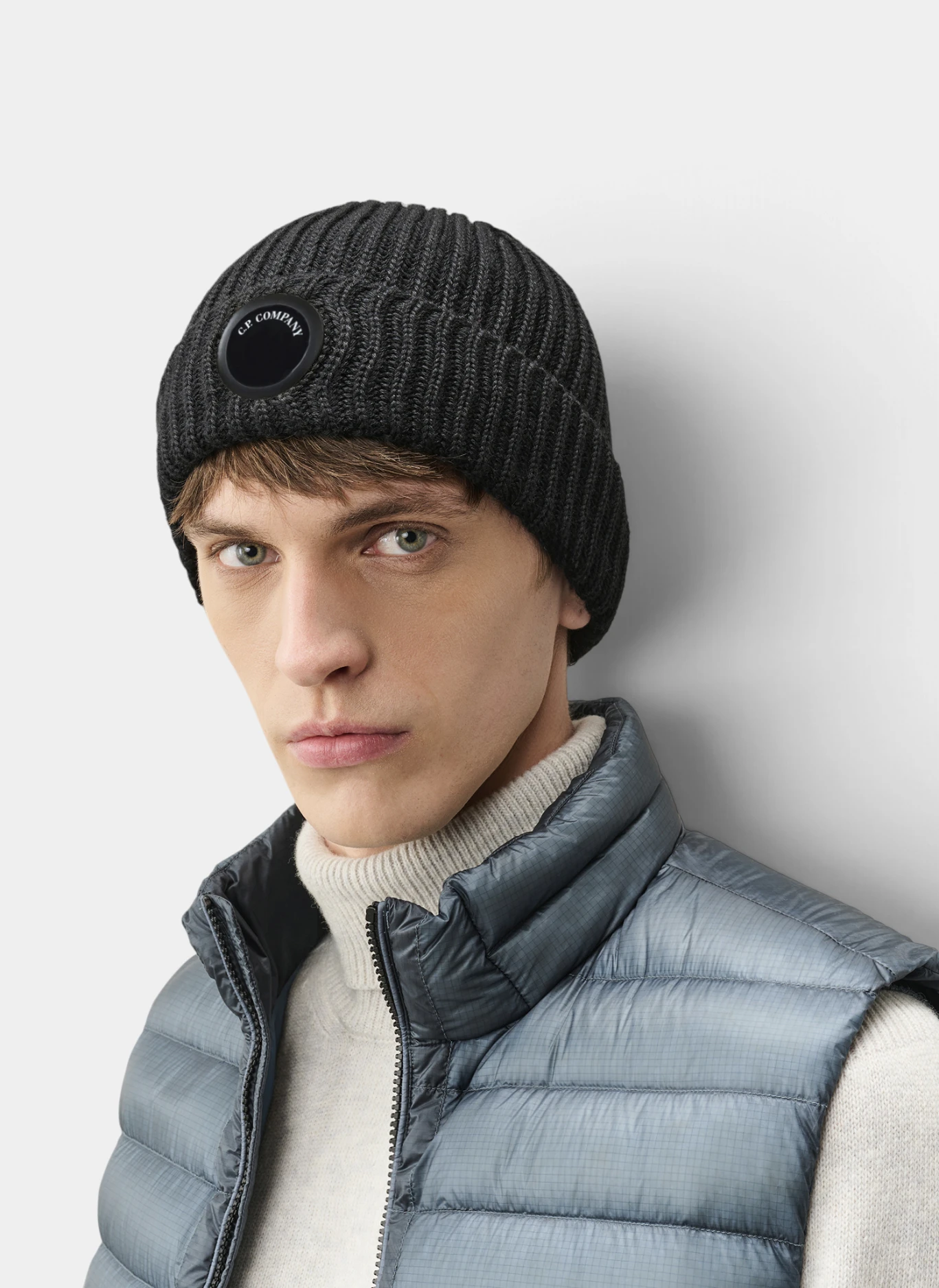 Шапка Extrafine Merino Wool Logo Beanie Black